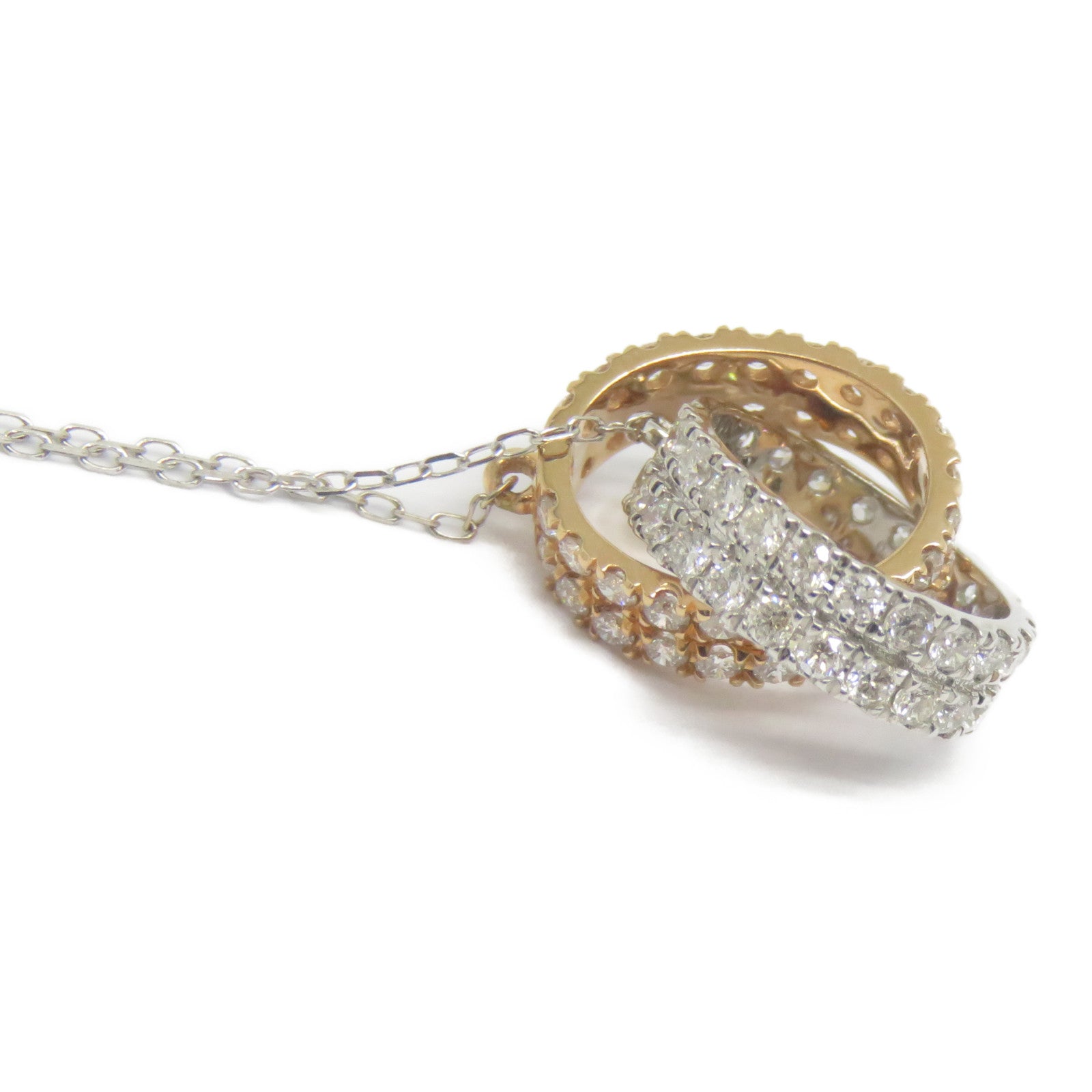 JEWELRY 【激減優惠】18K白金/玫瑰金Diamond Necklace 0.645ct鑽石項鍊