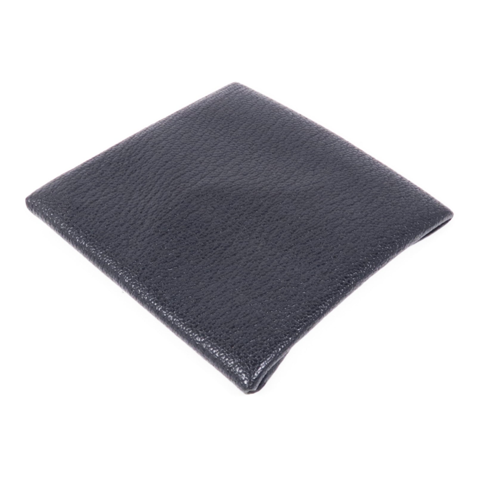 HERMES PHW Coin Purse Chevre Leather Noir Black