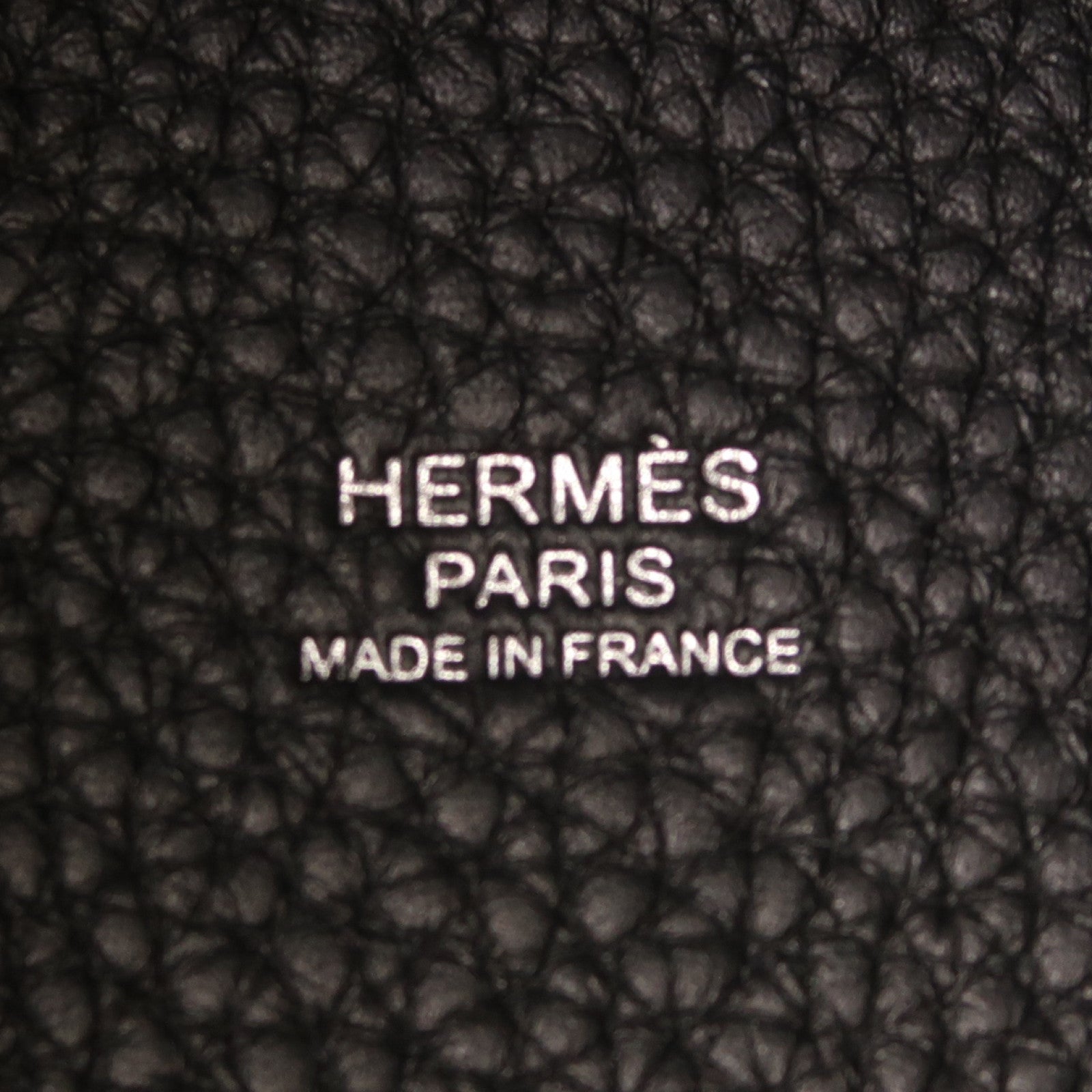 HERMES 【激減優惠】Clemence皮革Picotin MM銀扣手挽袋Noir黑色