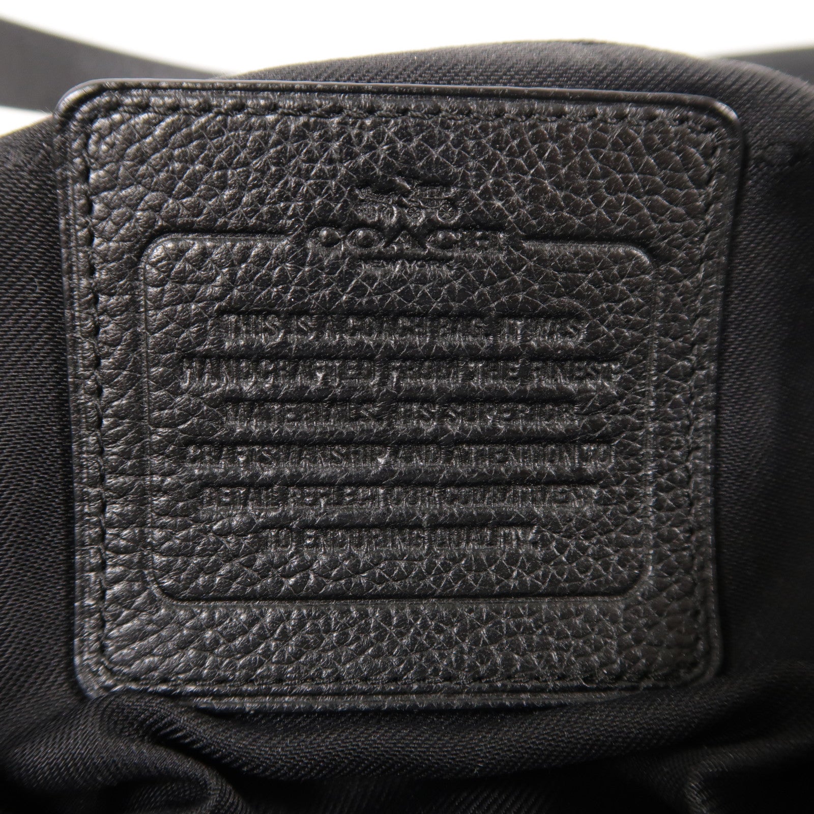 COACH 牛皮皮革Shoulder Bag銀扣肩背袋