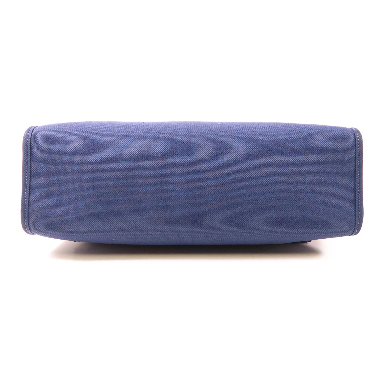 HERMES 【激減優惠】帆布Herbag PM銀扣手挽肩背兩用袋Bleu Brighton藍色