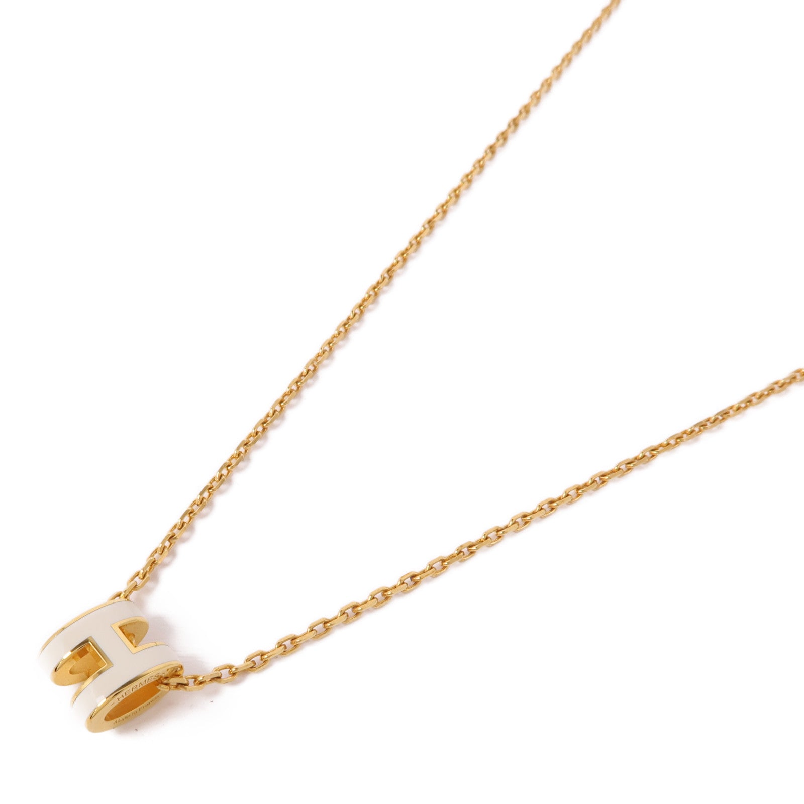 HERMES 金屬金Pop H Mini Necklace項鍊