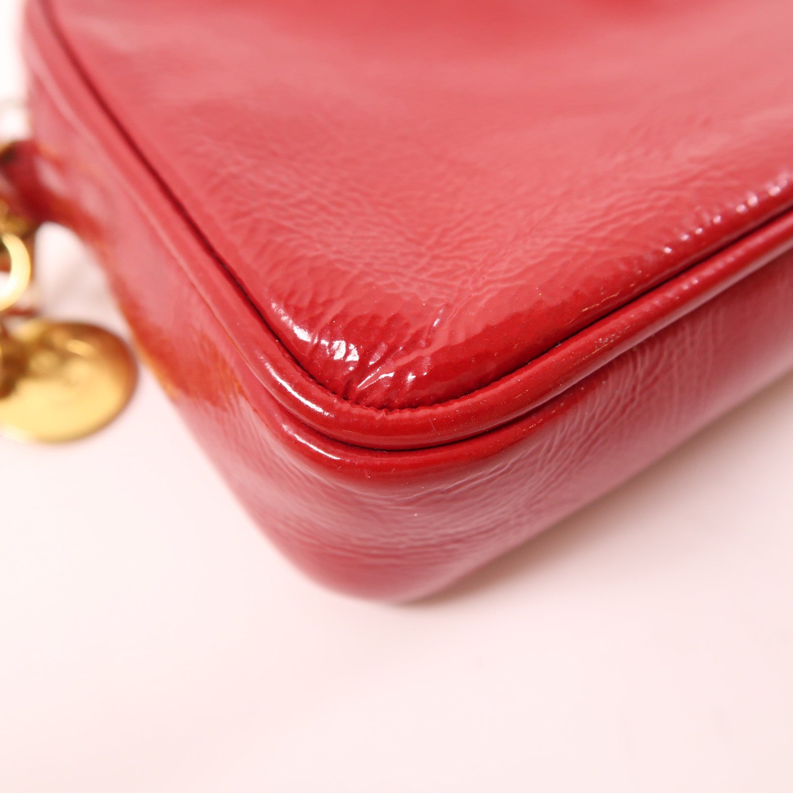 SAINT LAURENT 漆皮皮革Clutch Bag金扣手拿包