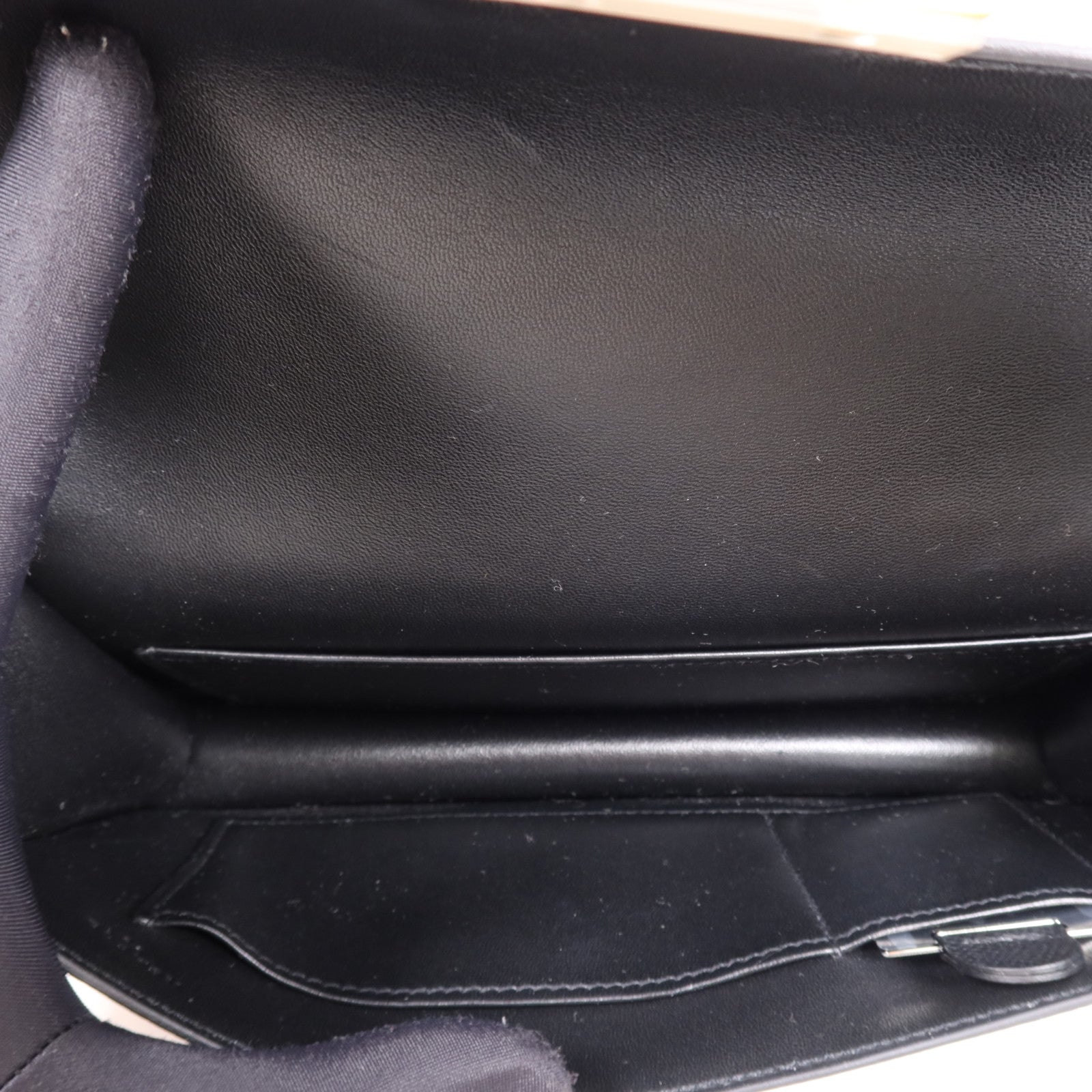 HERMES Epsom皮革Constance Elan金扣肩背袋Noir