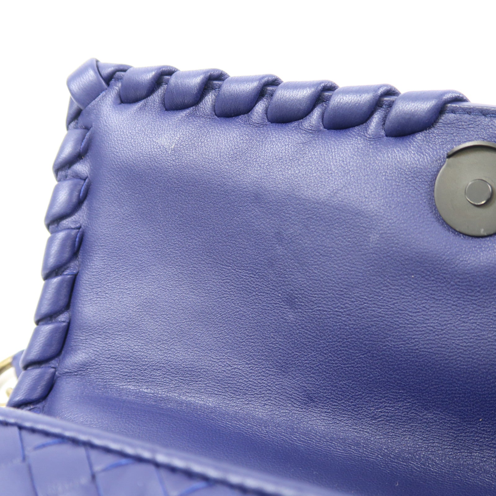 BOTTEGA VENETA 牛皮皮革Chain Shoulder金扣鏈帶肩背袋
