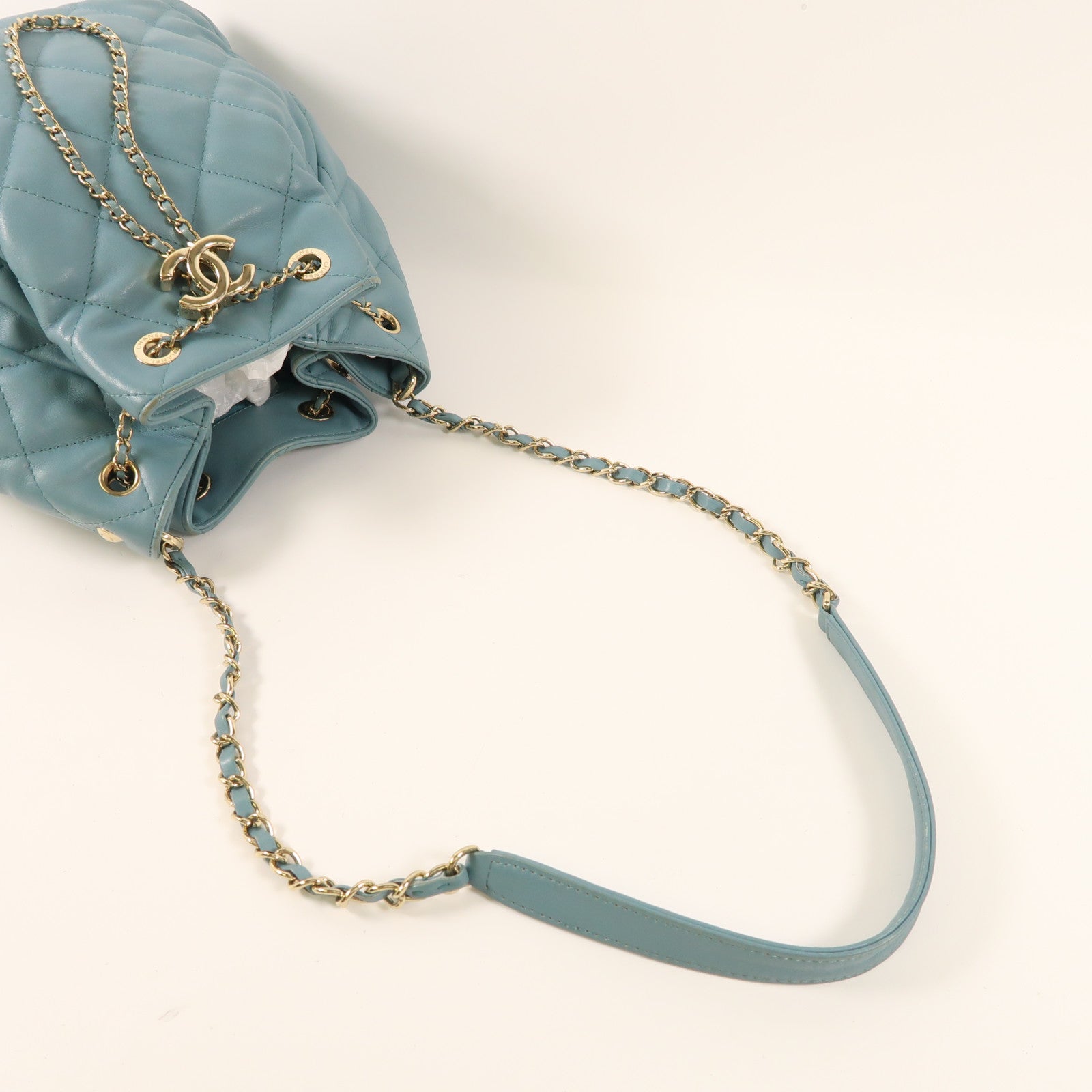 CHANEL 羊皮皮革Chain Shoulder Bag金扣鏈帶肩背袋