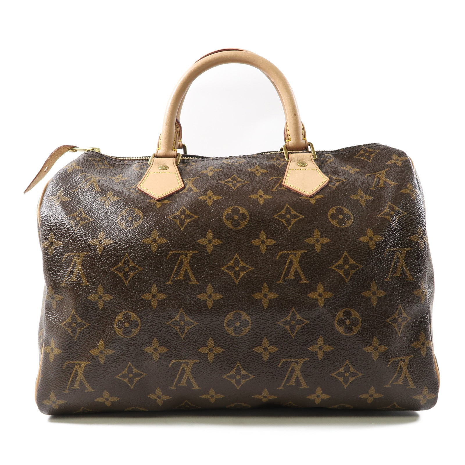 LOUIS VUITTON Monogram Speedy 30金扣手挽袋啡色