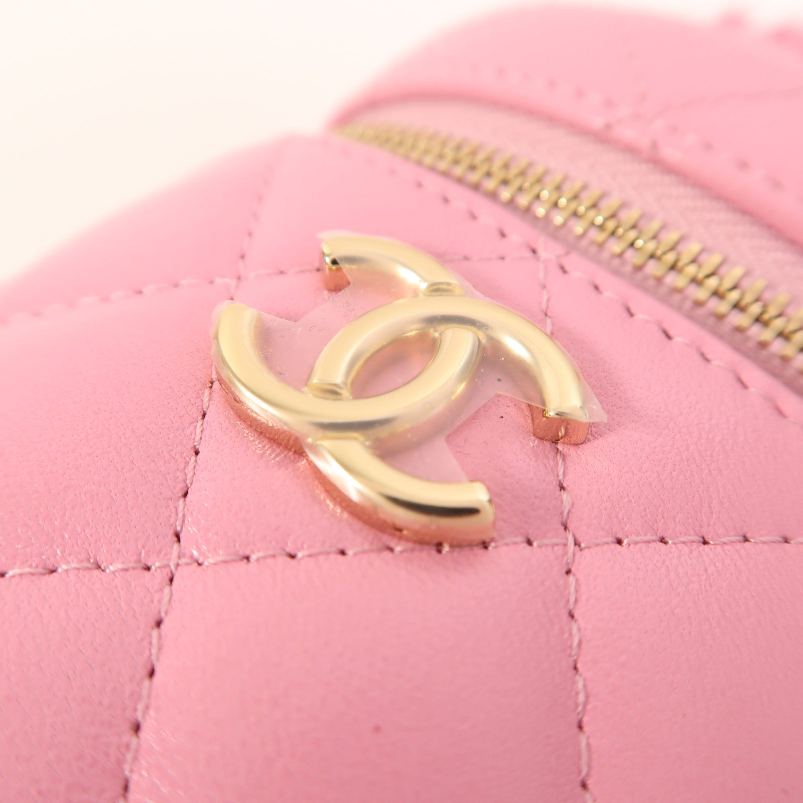 CHANEL 羊皮皮革Hand Bag金扣手挽袋