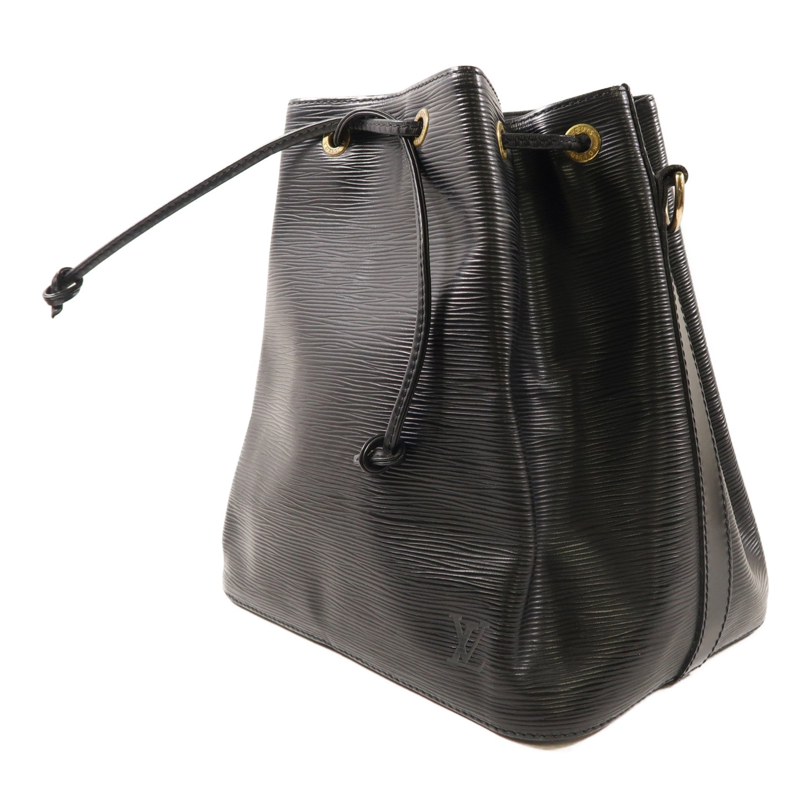 LOUIS VUITTON Epi Noe金扣肩背袋黑色