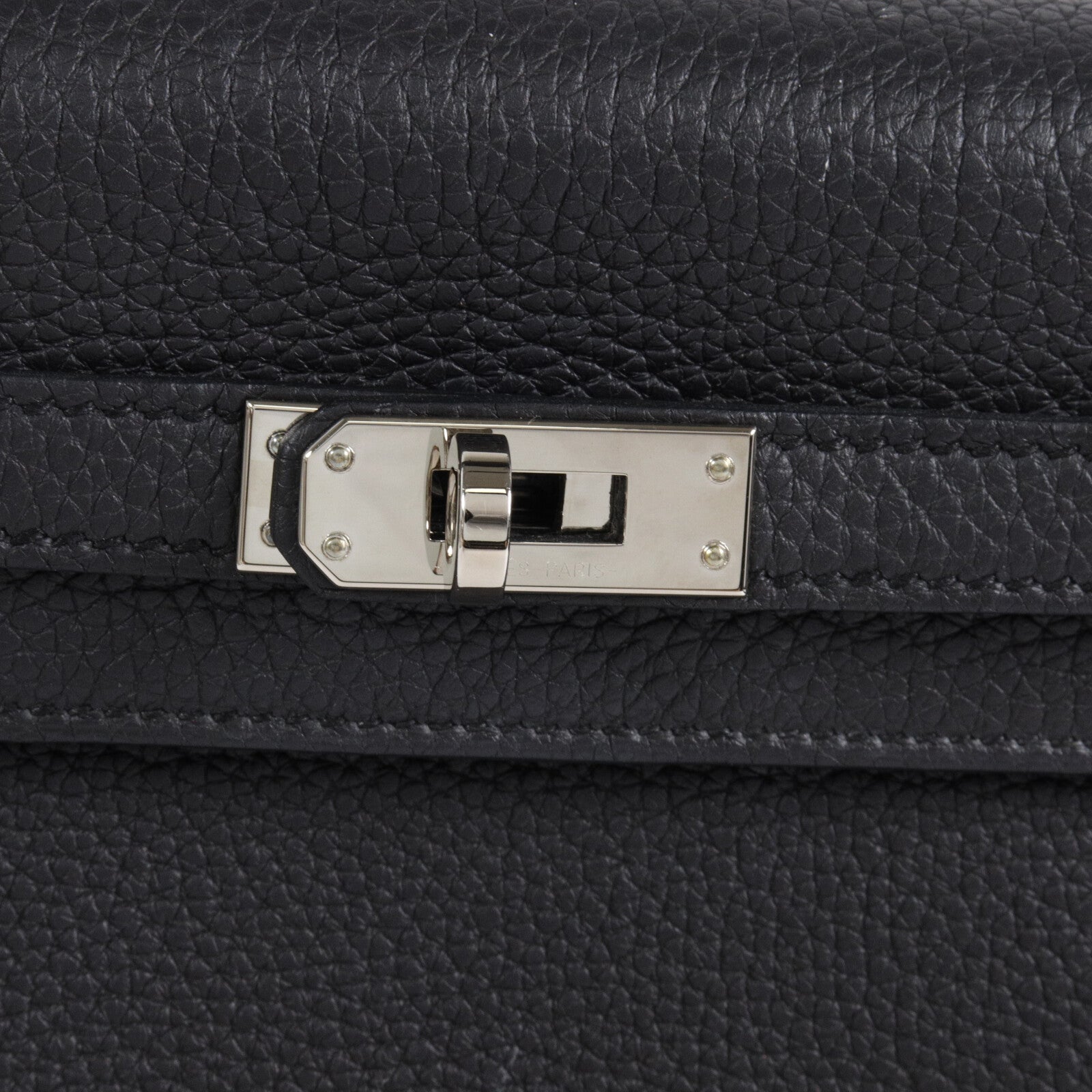 HERMES Togo皮革Kelly 25手挽肩背兩用袋Noir