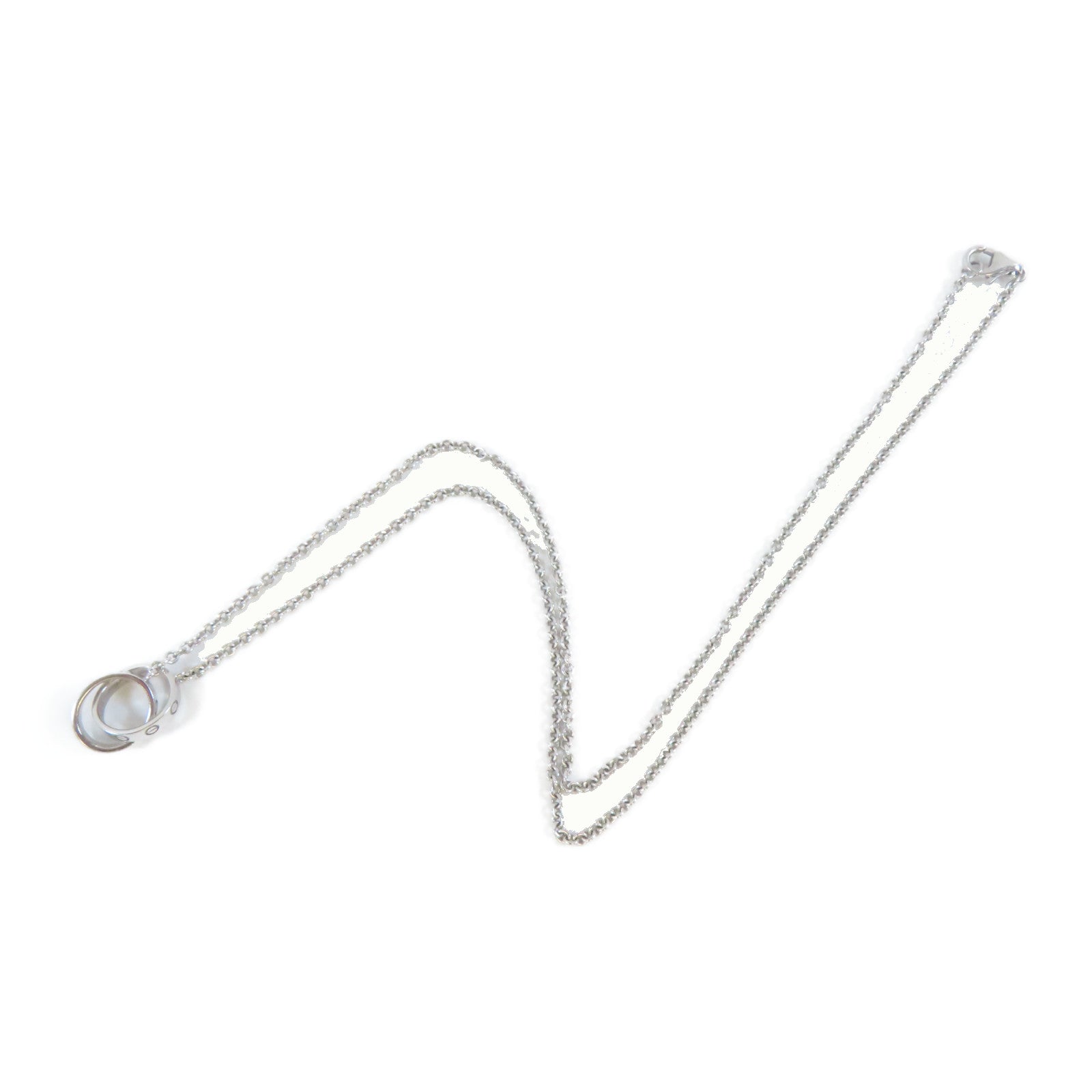 CARTIER 【激減優惠】18K白金Baby Love Necklace項鍊#42cm