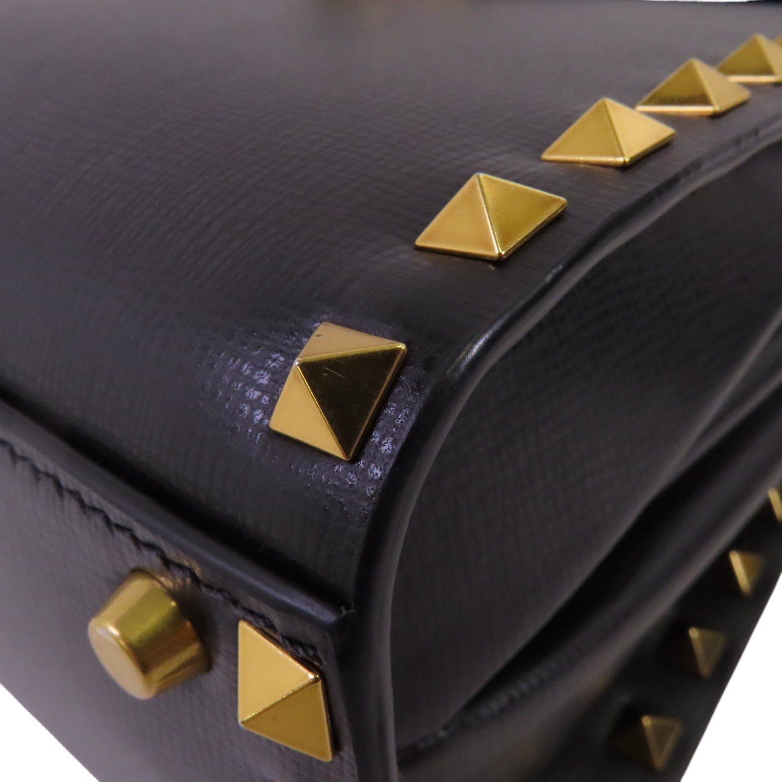 Valentino 牛皮皮革Garavani Alcove金扣手挽肩背兩用袋