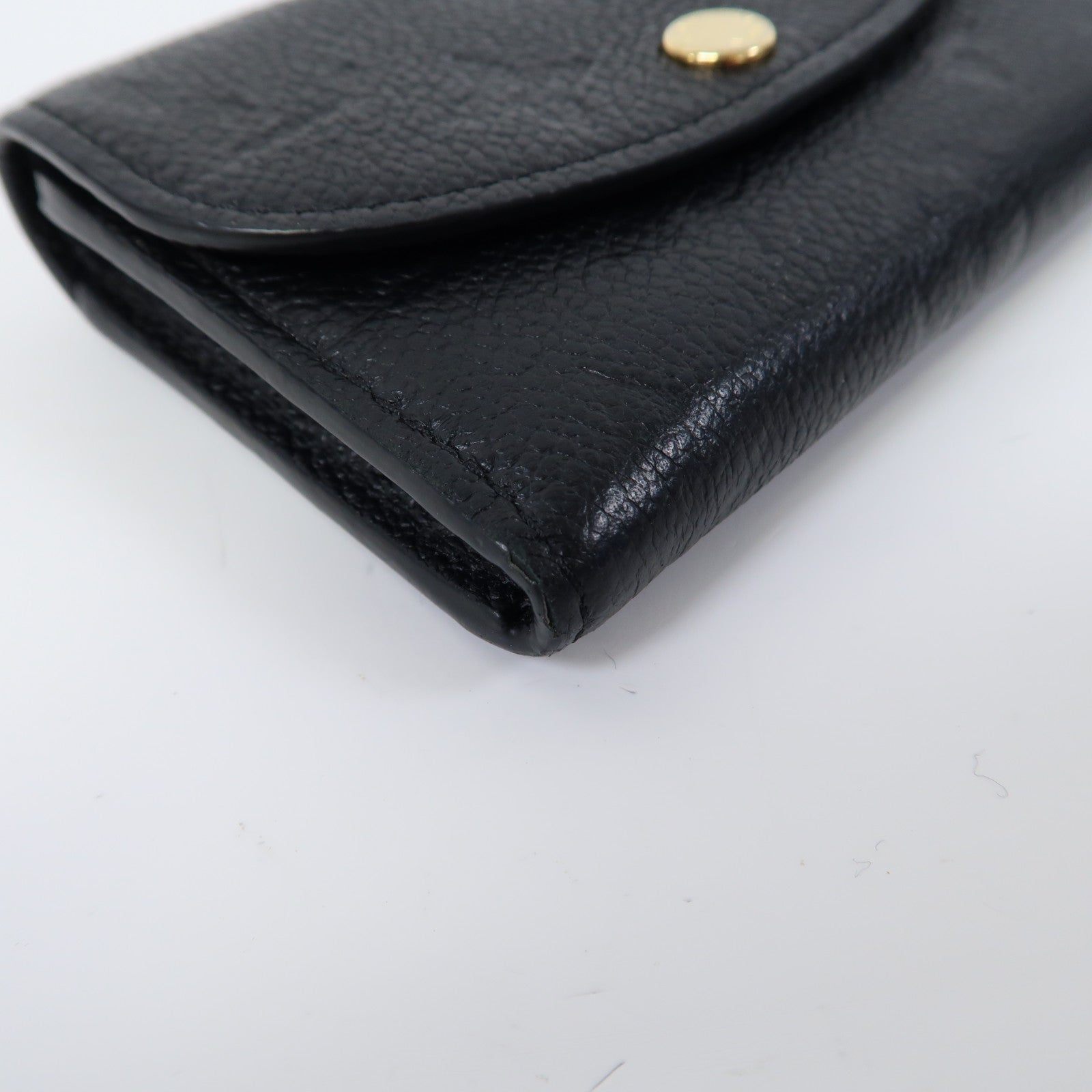 LOUIS VUITTON Monogram Empreinte Rosalie金扣零錢包黑色