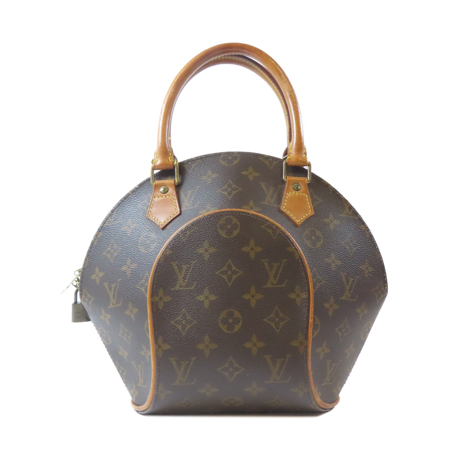 LOUIS VUITTON Monogram Elipse PM金扣手挽袋啡色