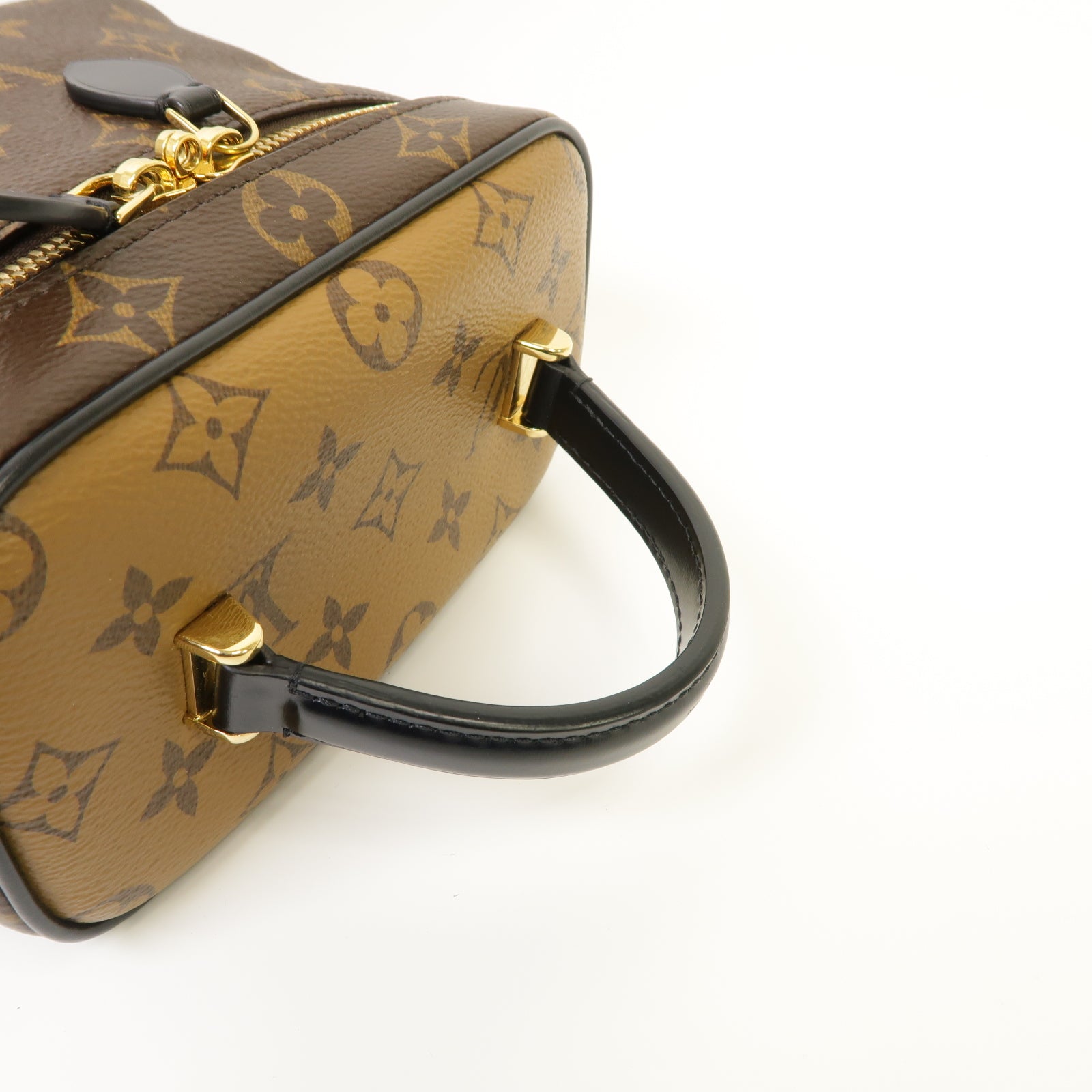 LOUIS VUITTON Monogram Vanity NV金扣手挽肩背兩用袋啡色