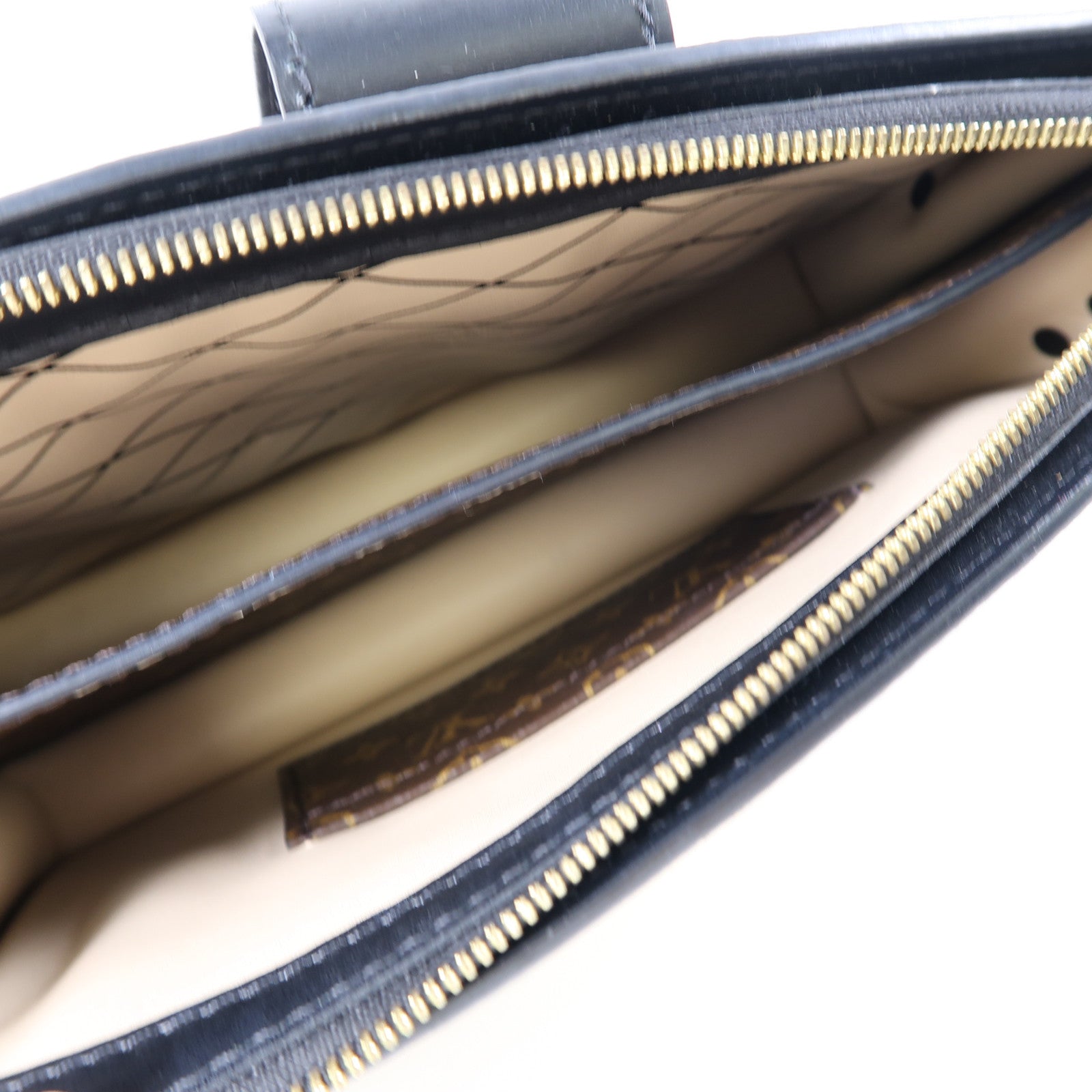 LOUIS VUITTON 【激減優惠】Monogram Trunk Clutch金扣肩背袋啡色