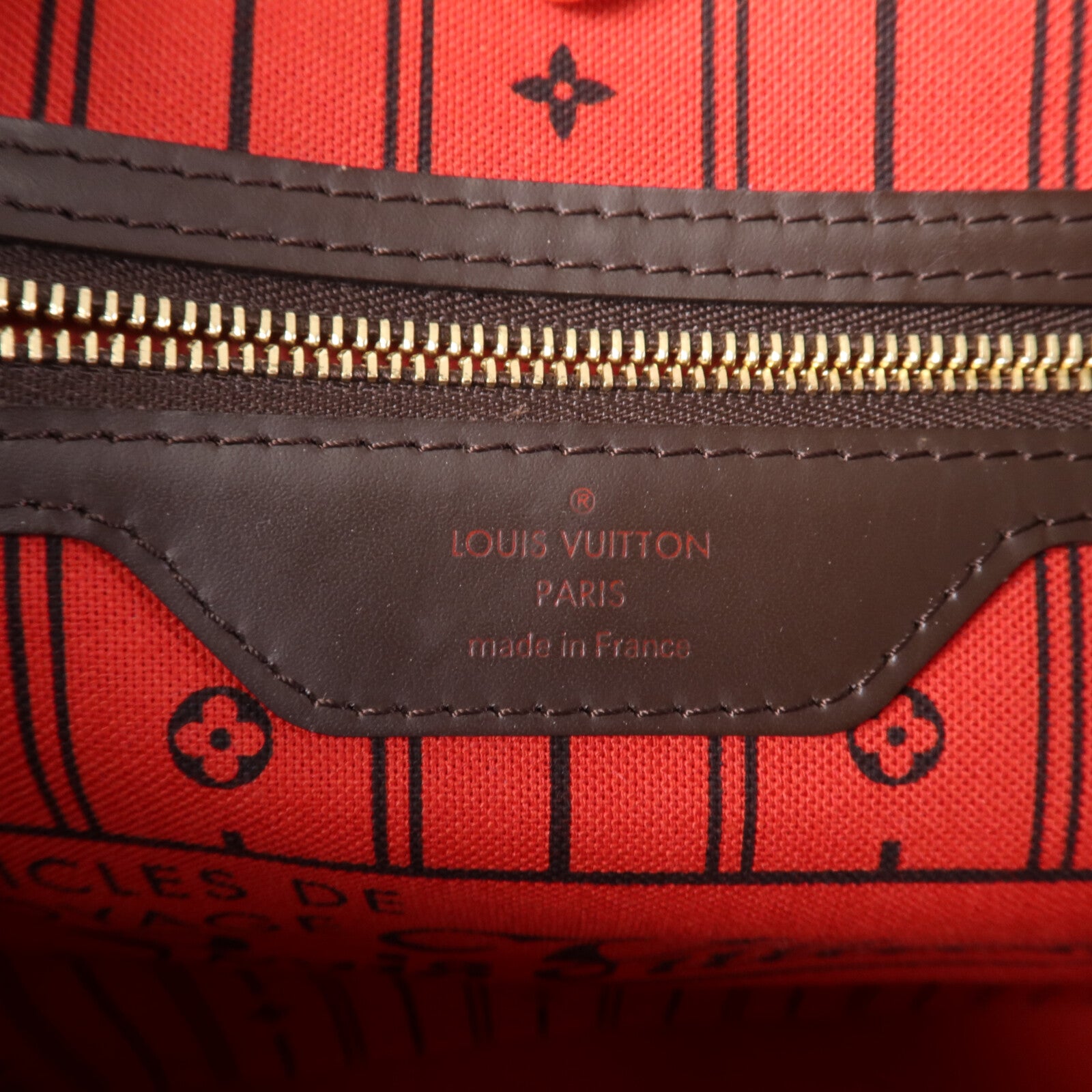 LOUIS VUITTON Damier Neverfull GM金扣肩背袋