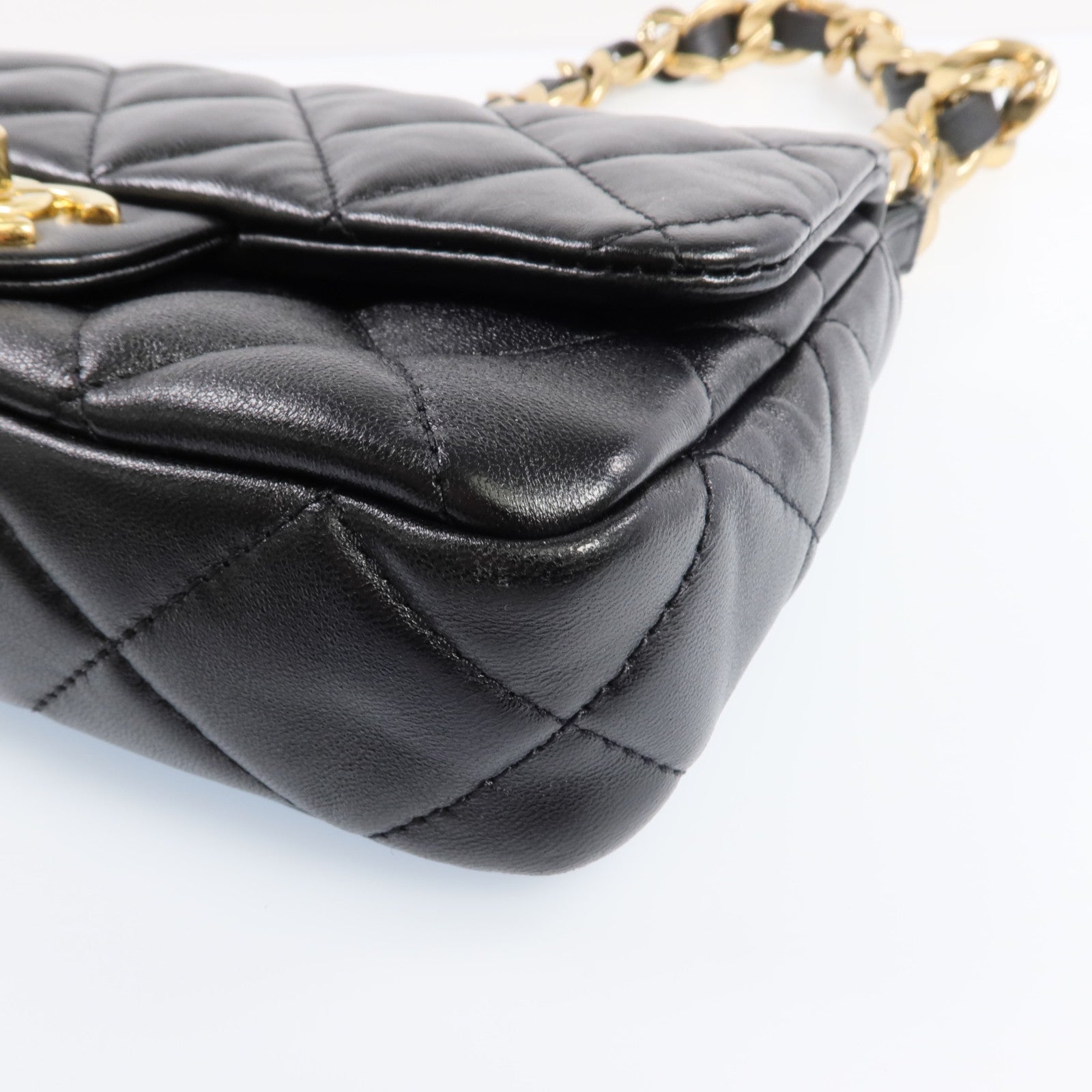 CHANEL 【激減優惠】牛皮皮革Chain Shoulder Bag金扣鏈帶肩背袋