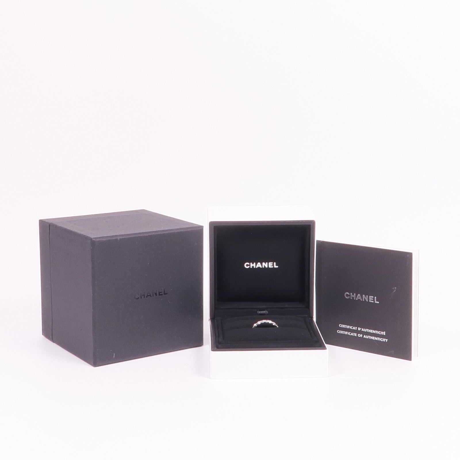 CHANEL 18K白金Coco Crush Diamond Ring鑽石戒指Chanel#55/US#7.25
