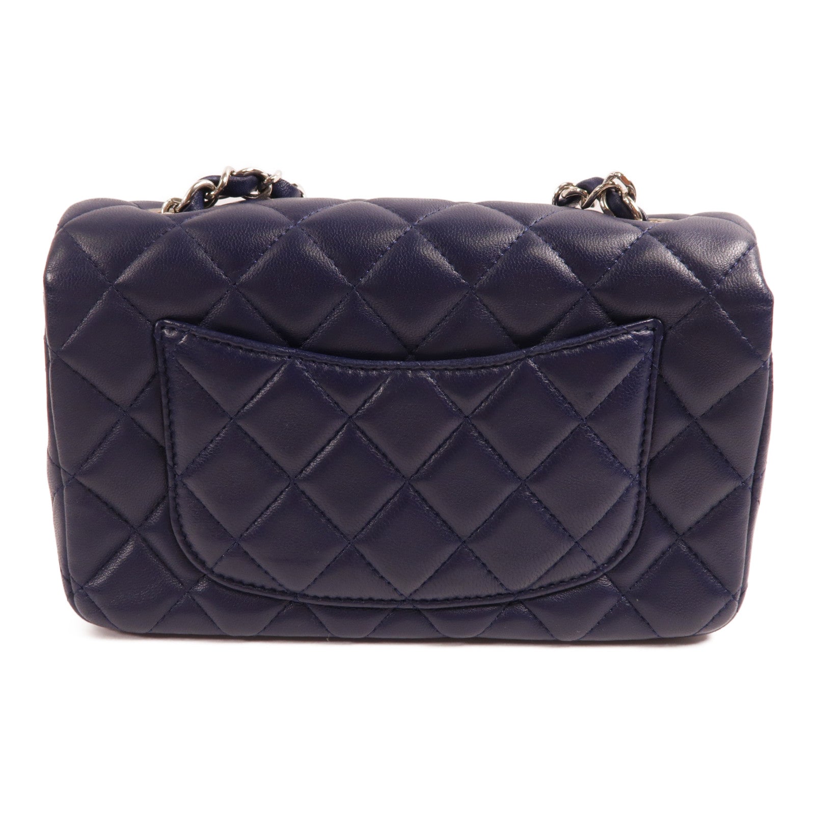 CHANEL 羊皮皮革Classic 20銀扣鏈帶肩背袋