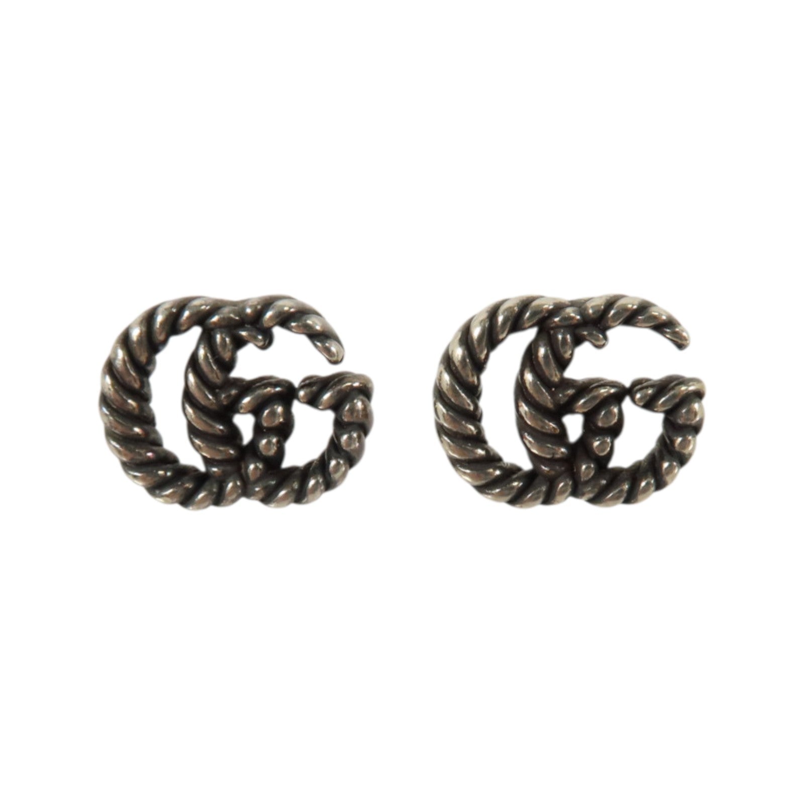 GUCCI 925純銀GG Marmont Stud Earrings耳環