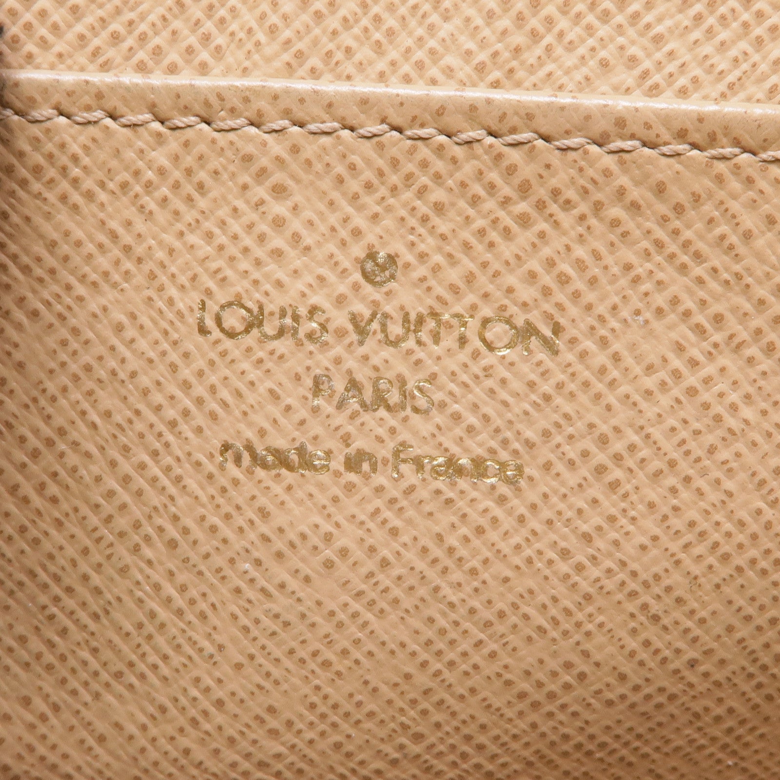 LOUIS VUITTON Monogram Pochette Cre T & B金扣零錢包