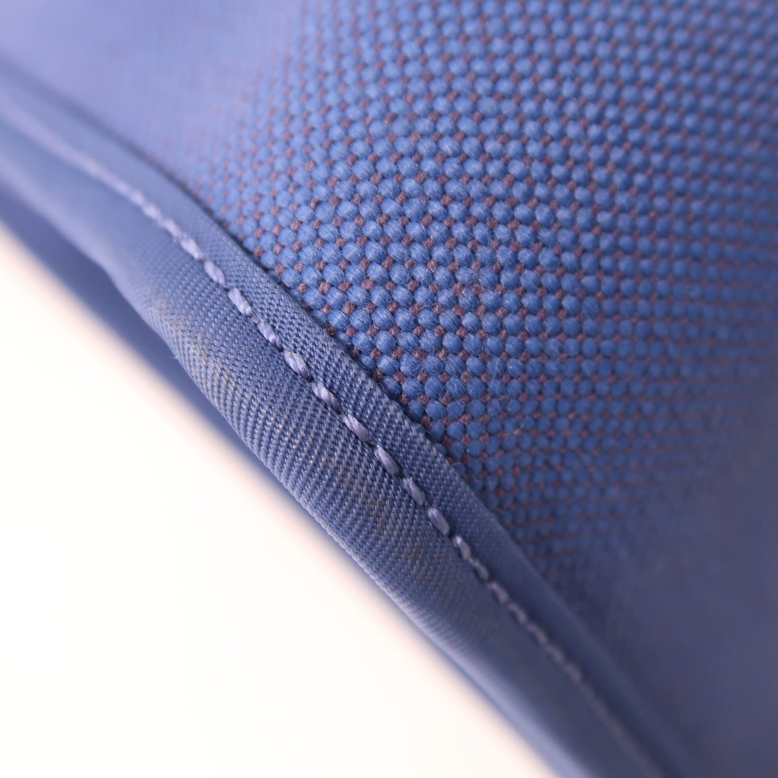 HERMES 【激減優惠】帆布Herbag PM銀扣手挽肩背兩用袋Bleu Brighton藍色