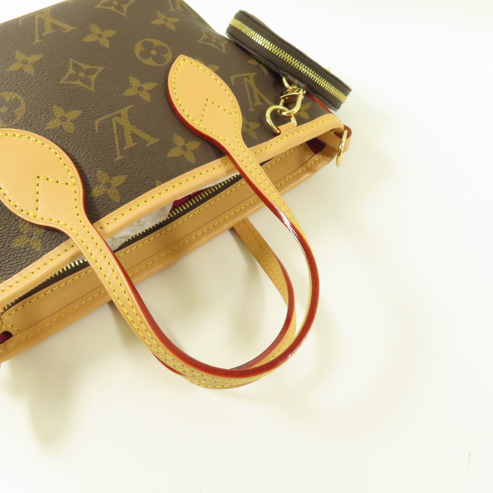 LOUIS VUITTON Monogram Neverfull BB金扣手挽肩背兩用袋