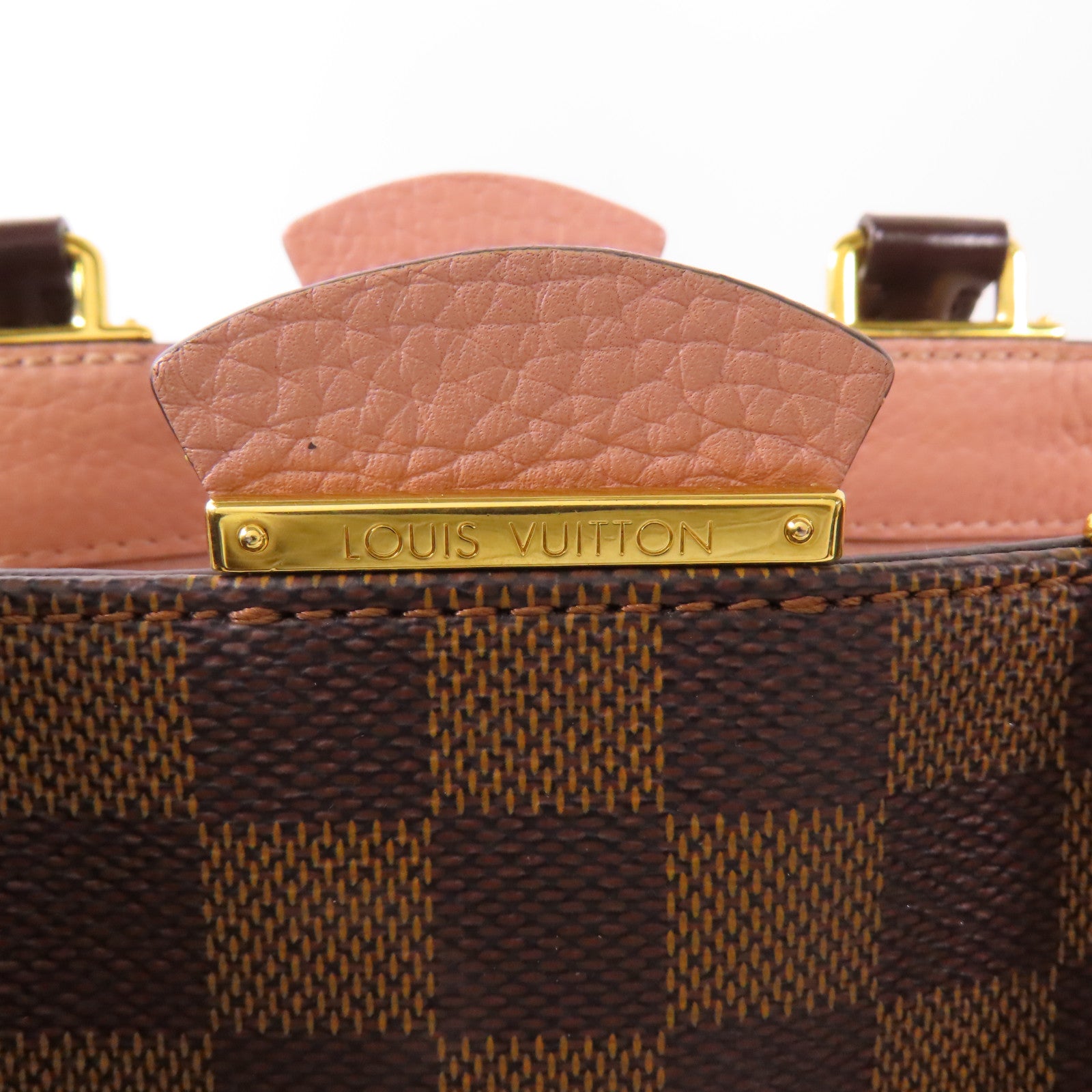LOUIS VUITTON Damier Brittany金扣手挽肩背兩用袋