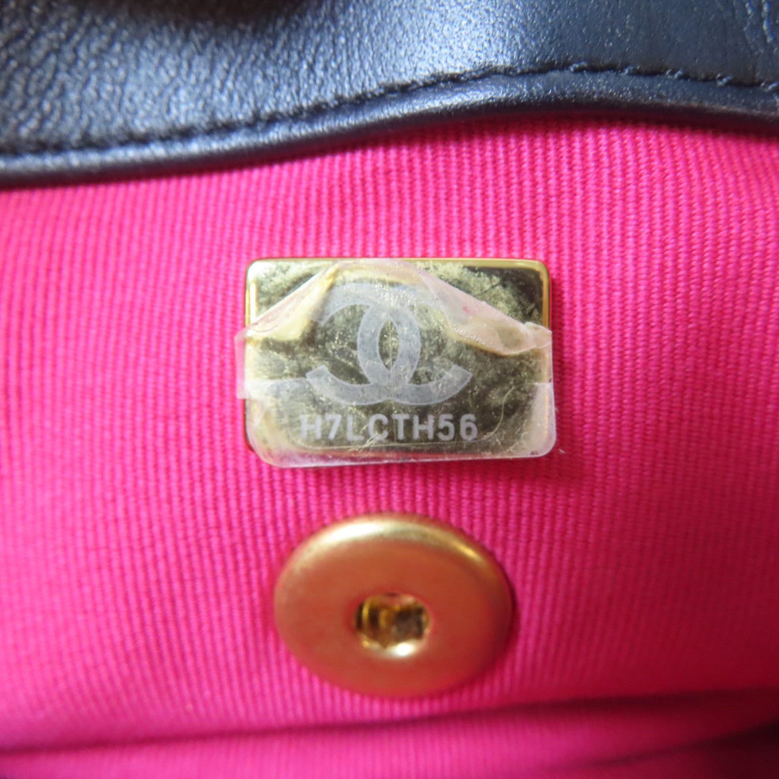 CHANEL 菱格羊皮皮革Handle Chain Flap金扣鏈帶手挽肩背兩用袋黑色