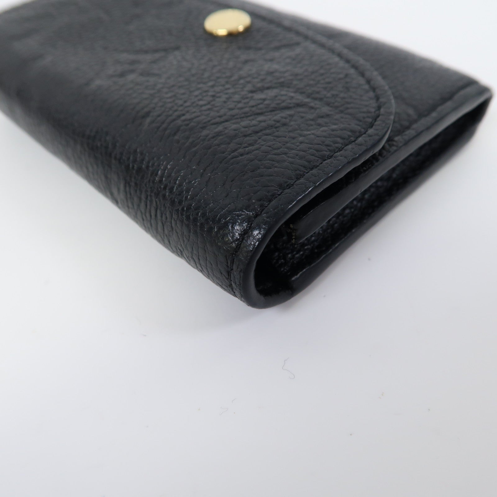 LOUIS VUITTON Monogram Empreinte Rosalie金扣零錢包黑色