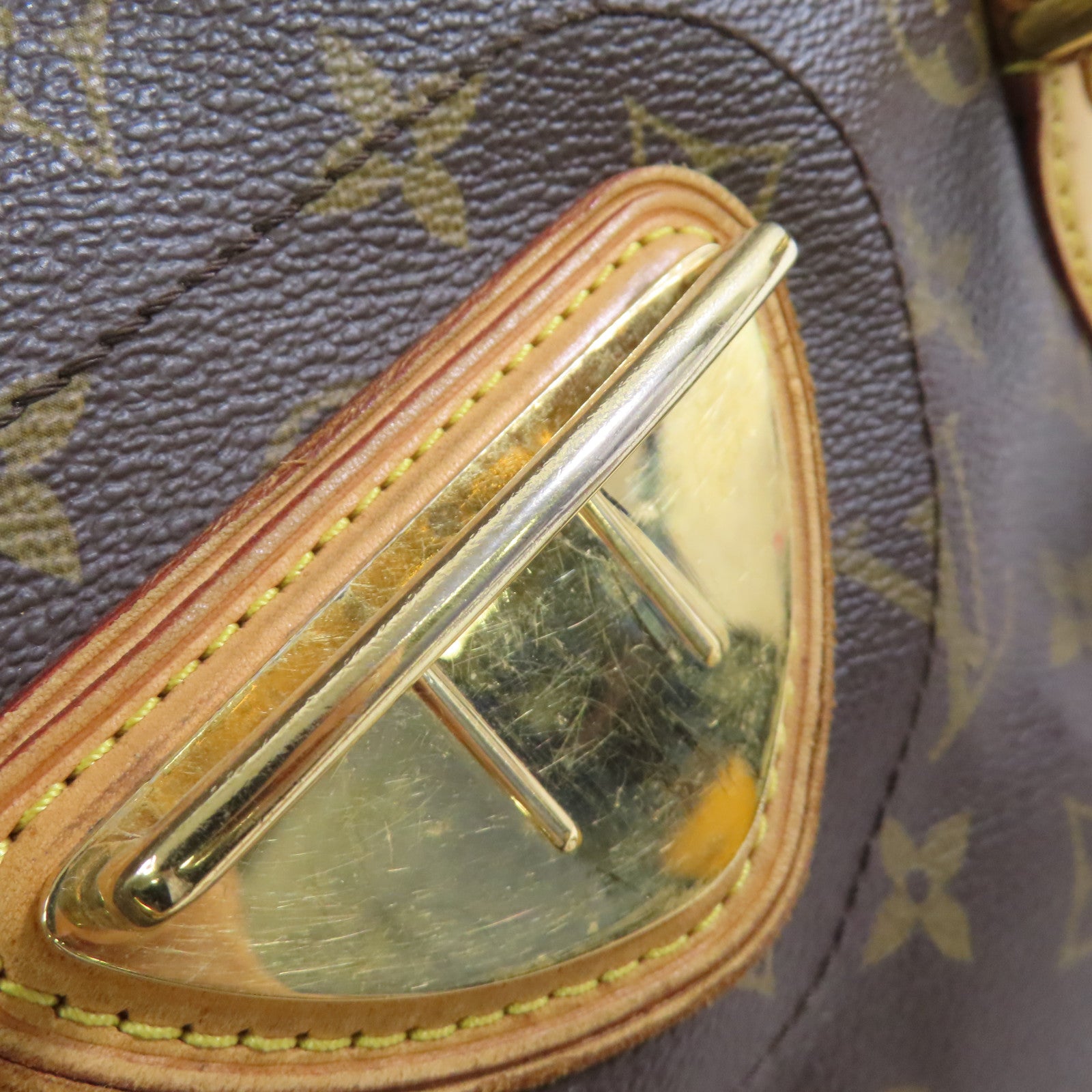 LOUIS VUITTON Monogram Beverly GM Shoulder Bag金扣肩背袋啡色