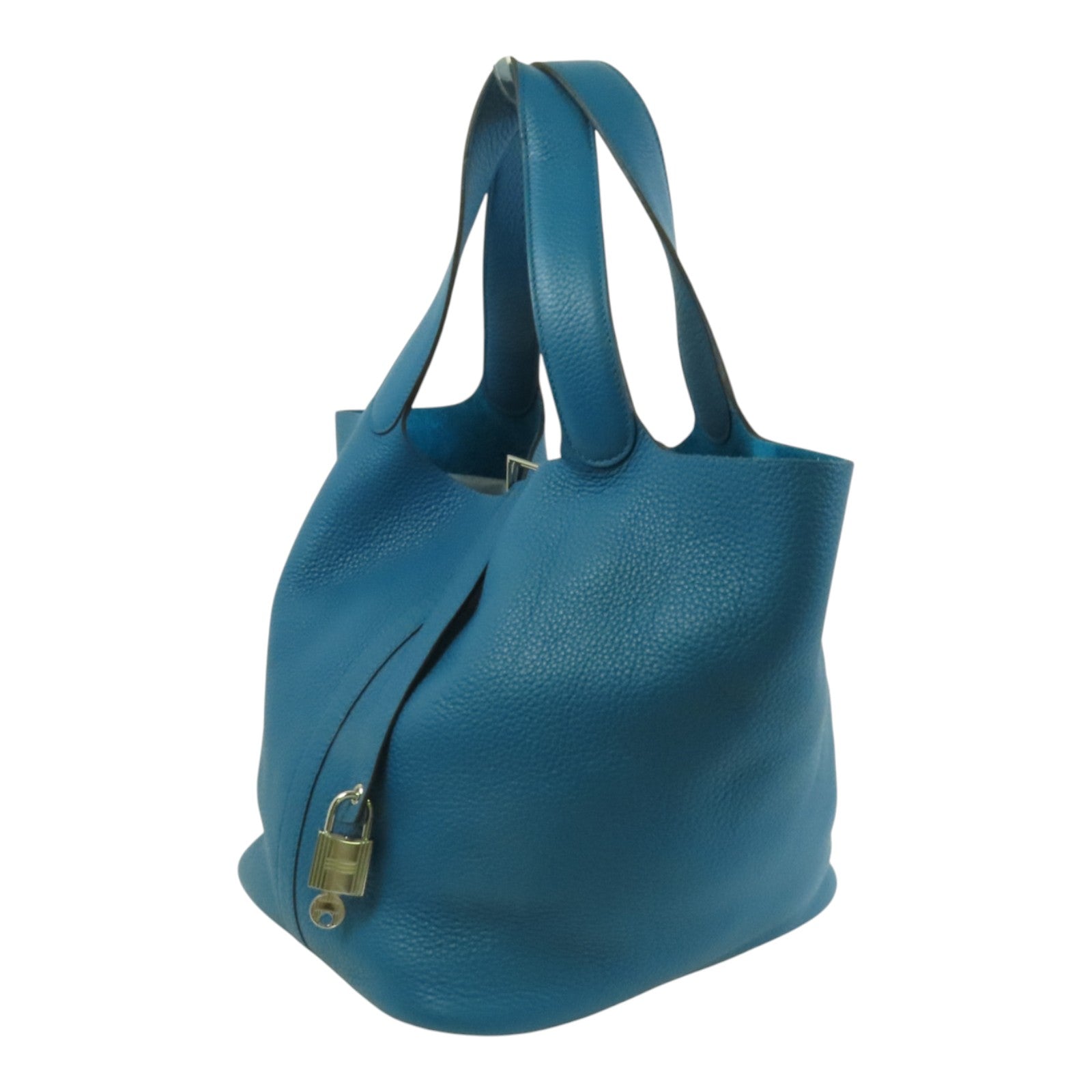 HERMES Clemence Picotin GM銀扣手挽袋