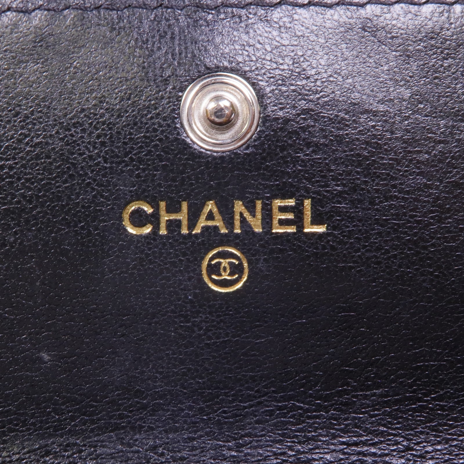 CHANEL 羊皮皮革Wallet銀扣長錢包