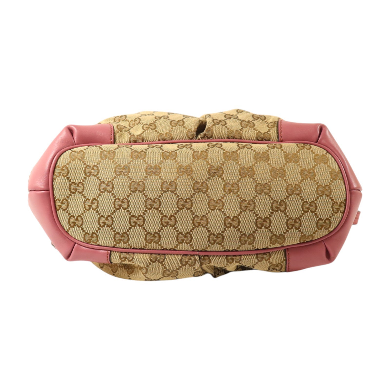 GUCCI GG帆布2Way Shoulder金扣手挽肩背兩用袋