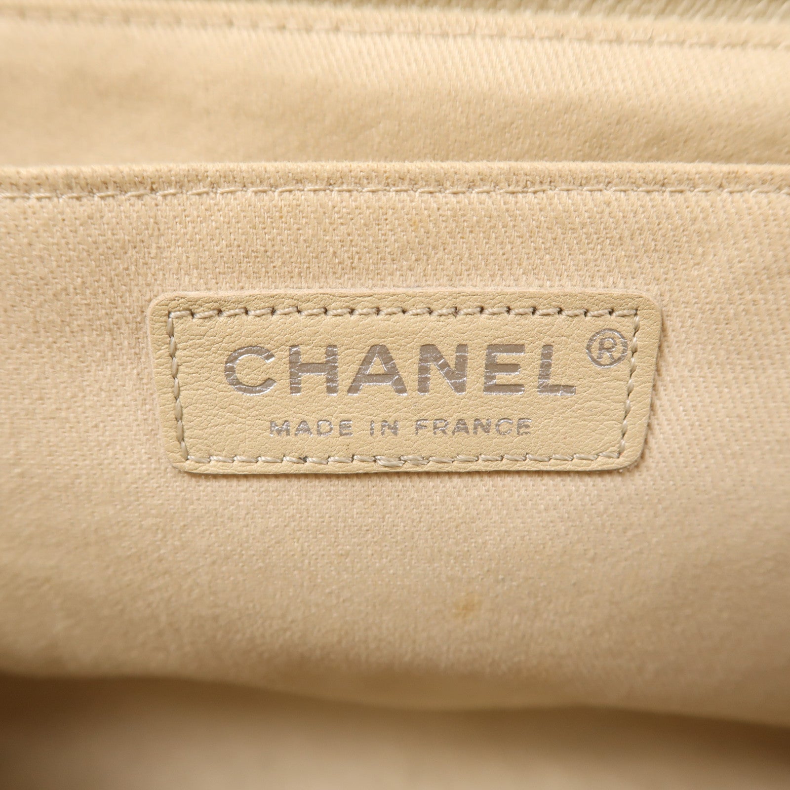 CHANEL 牛皮皮革Chain Shoulder銀扣鏈帶肩背袋