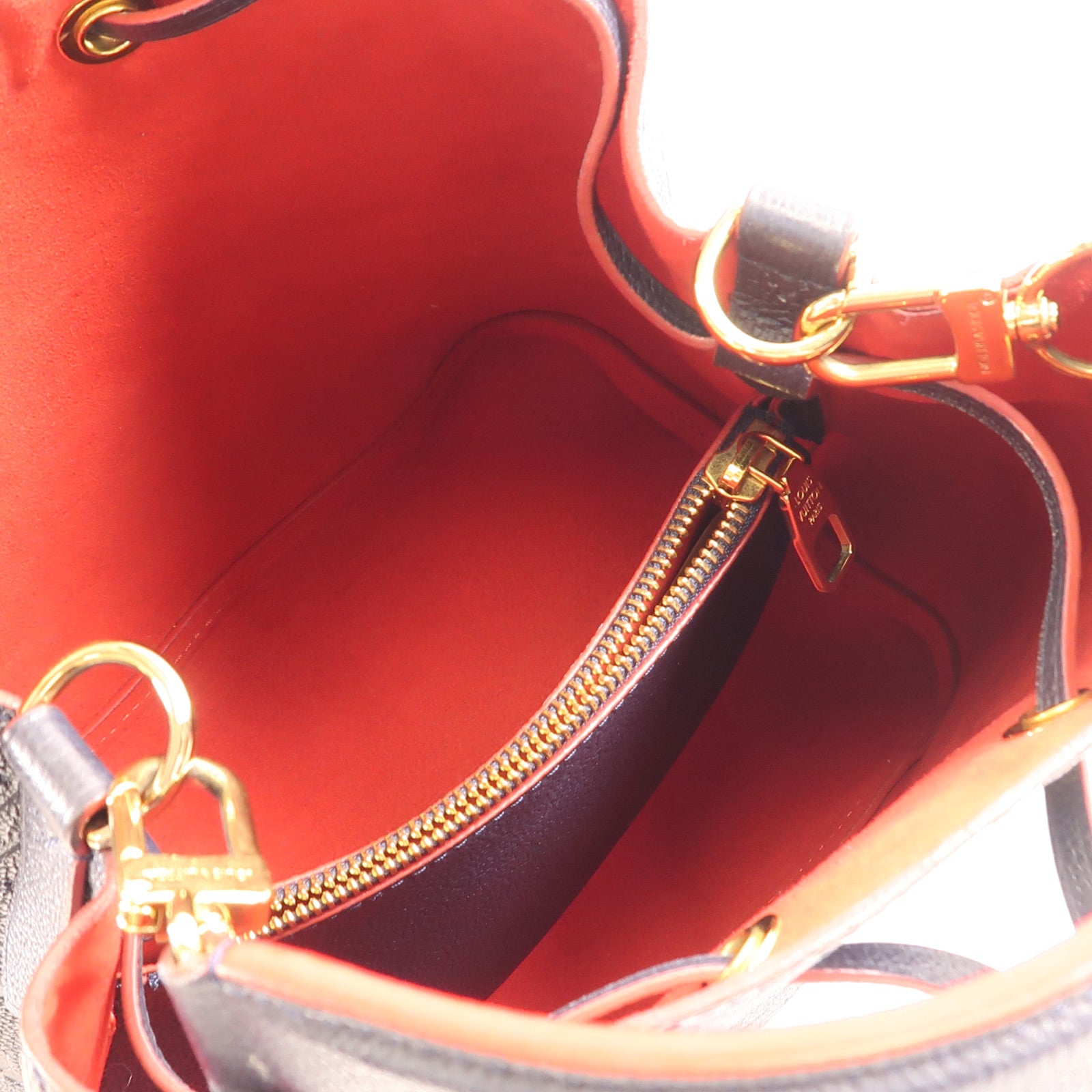 LOUIS VUITTON Monogram Empreinte Neo Noe MM金扣手挽肩背兩用袋