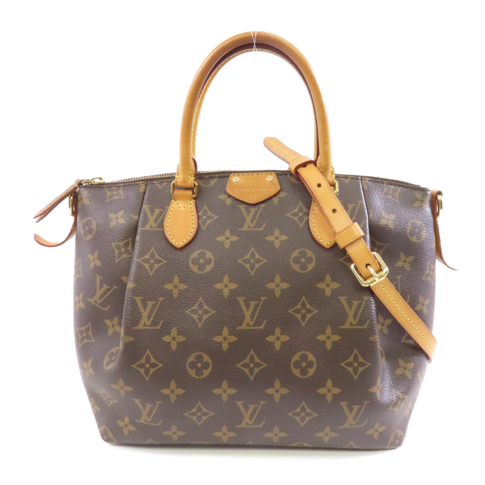 LOUIS VUITTON Monogram Turenne PM金扣手挽肩背兩用袋啡色