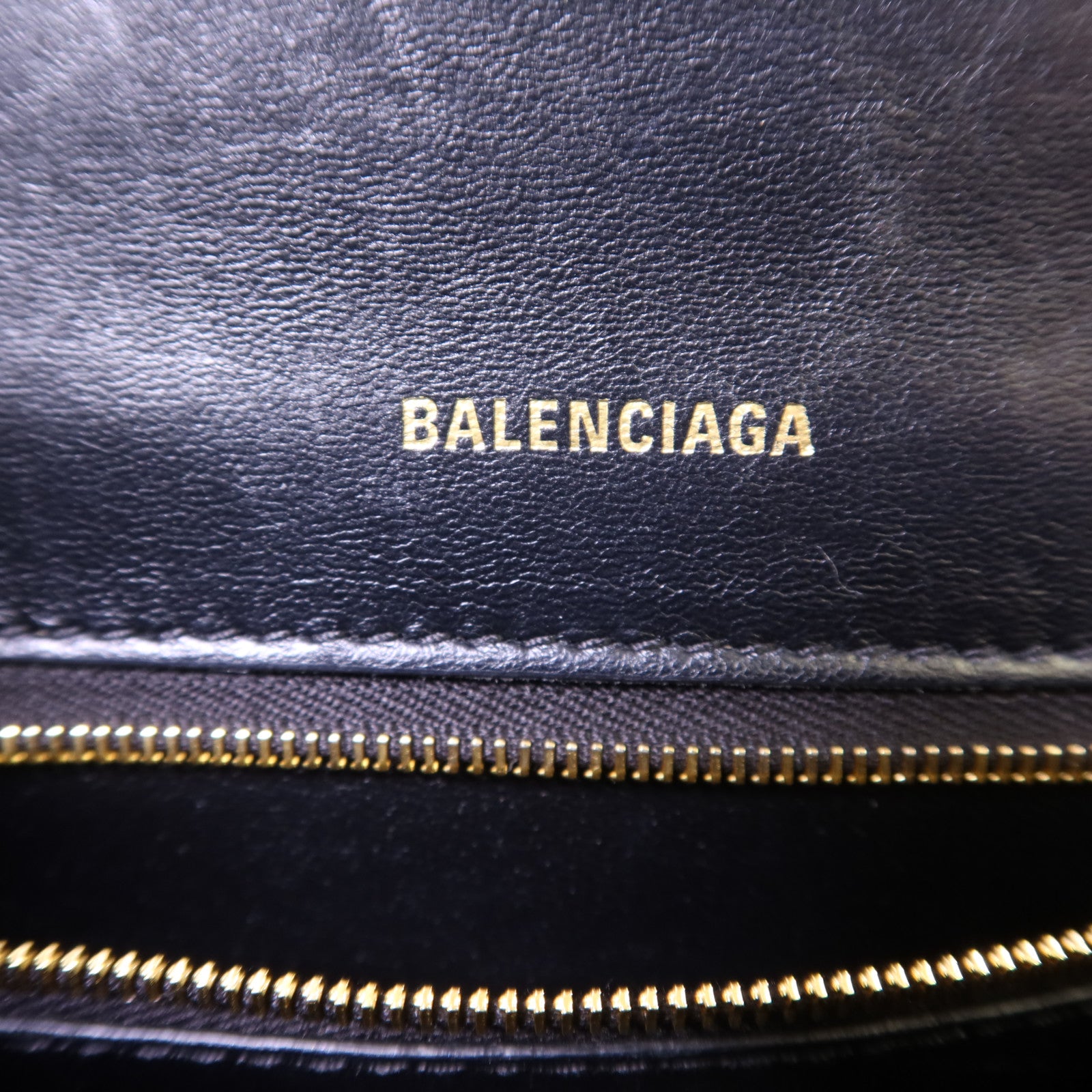BALENCIAGA 【激減優惠】牛皮皮革Hourglass Small Top Handle金扣手挽肩背兩用袋