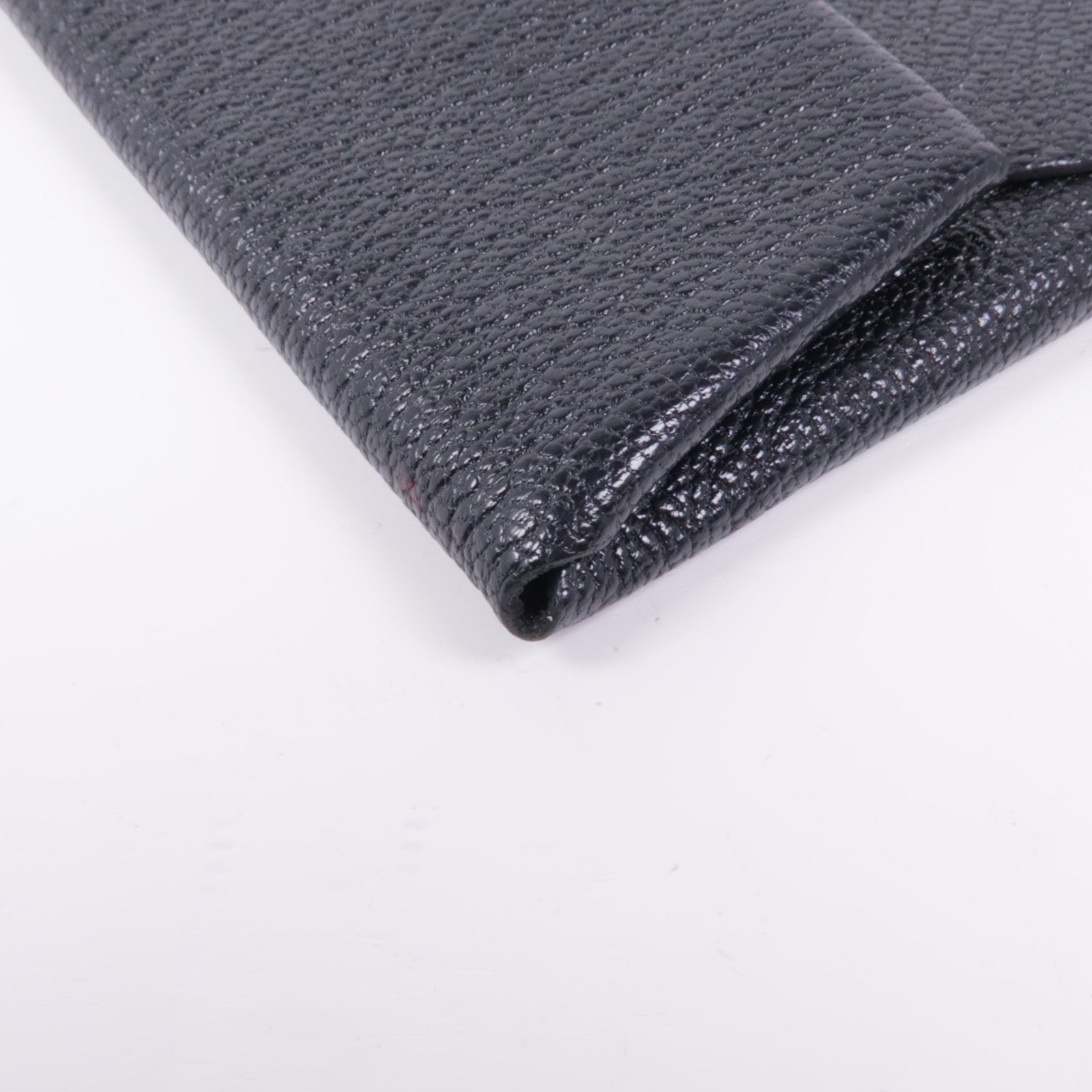 HERMES Chevre皮革Coin Purse銀扣零錢包Noir