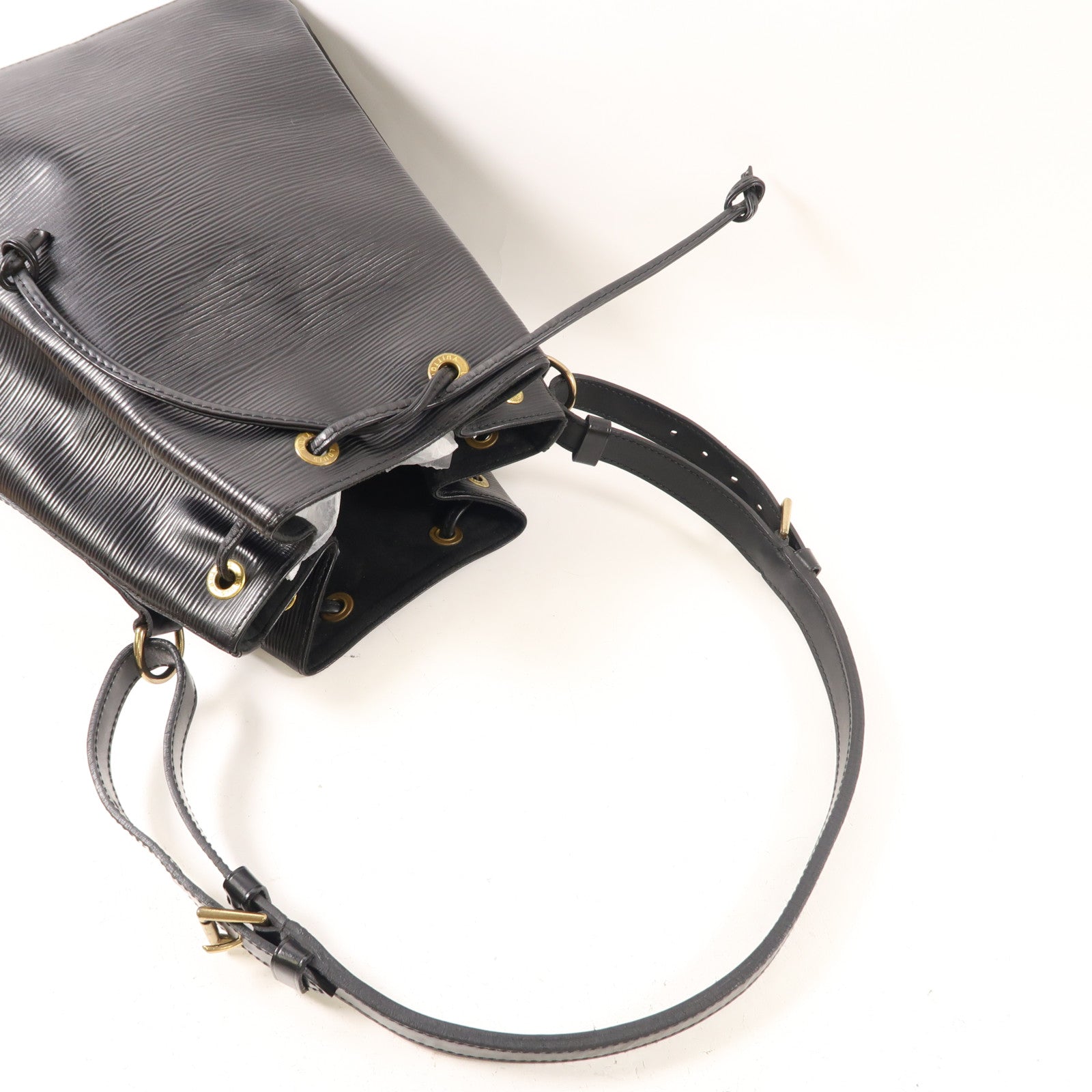 LOUIS VUITTON Epi Noe金扣肩背袋黑色