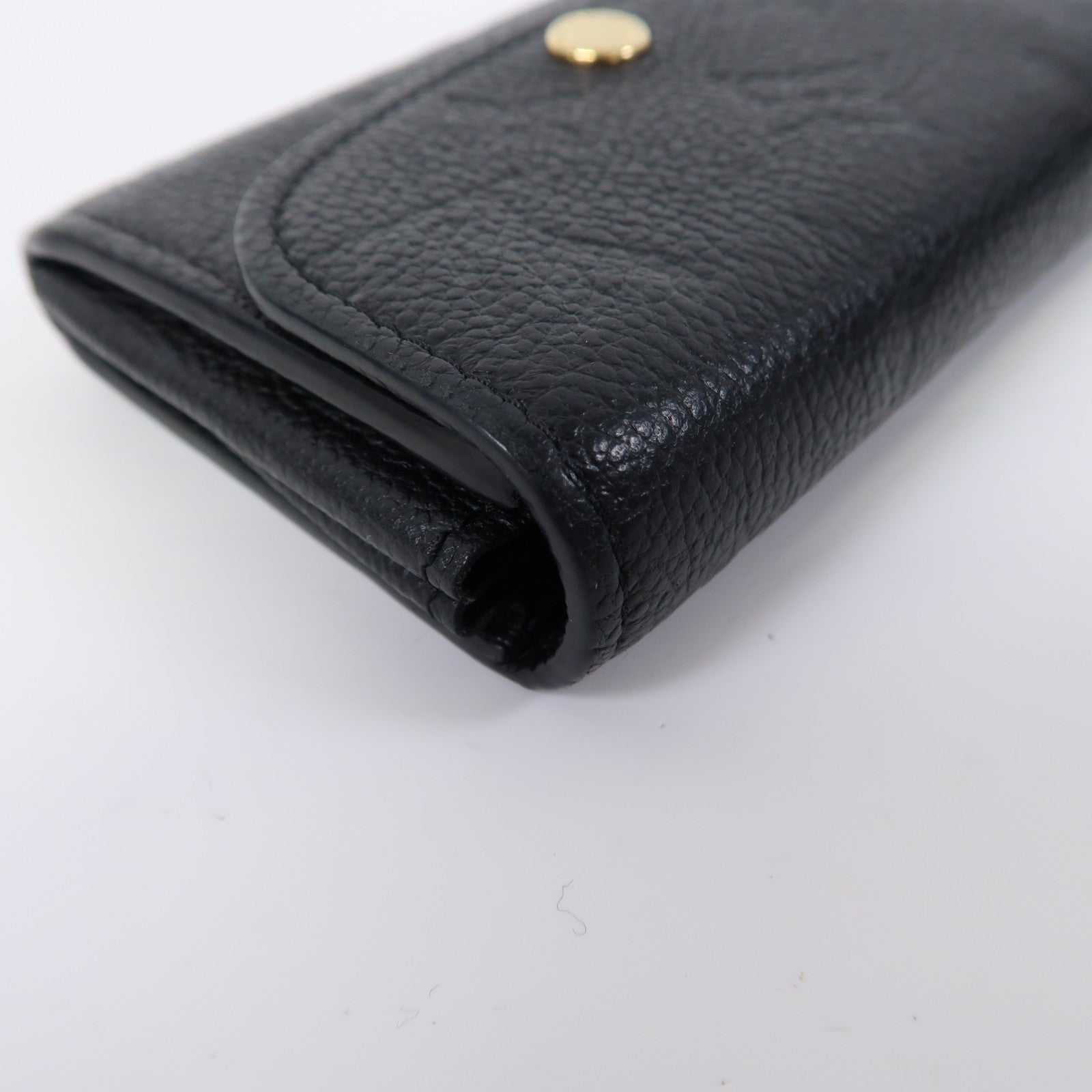 LOUIS VUITTON Monogram Empreinte Rosalie金扣零錢包黑色