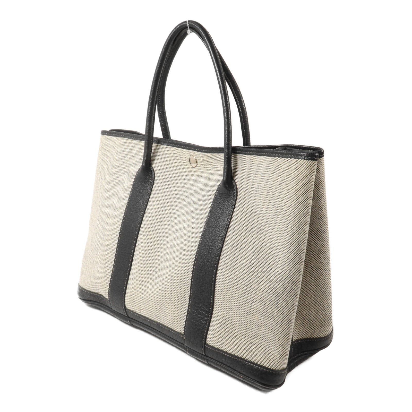 HERMES 帆布Garden Party PM手挽袋Noir