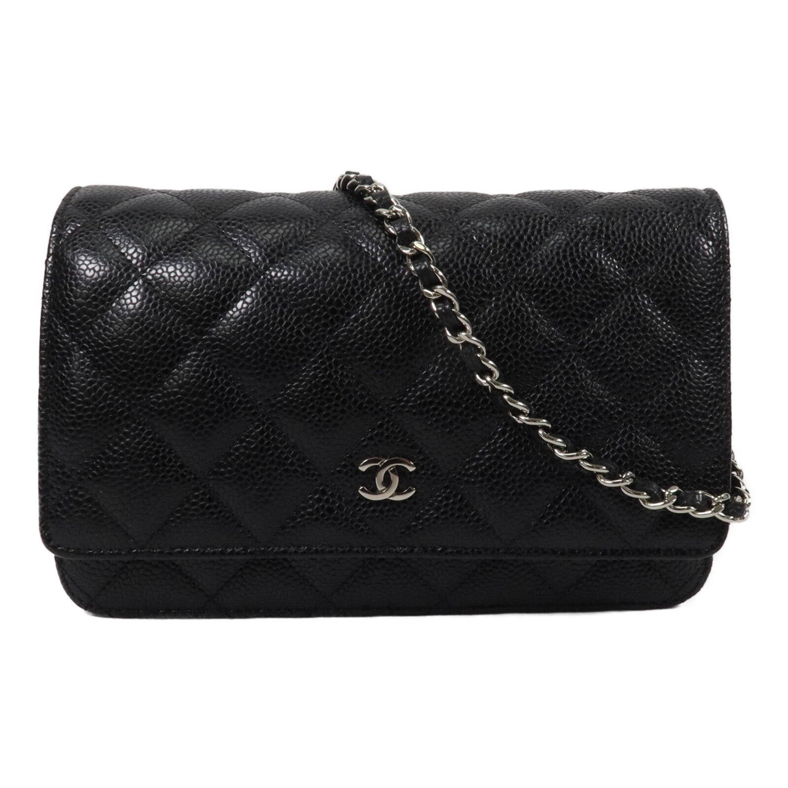 CHANEL 牛皮皮革WOC Wallet On Chain鏈帶肩背袋