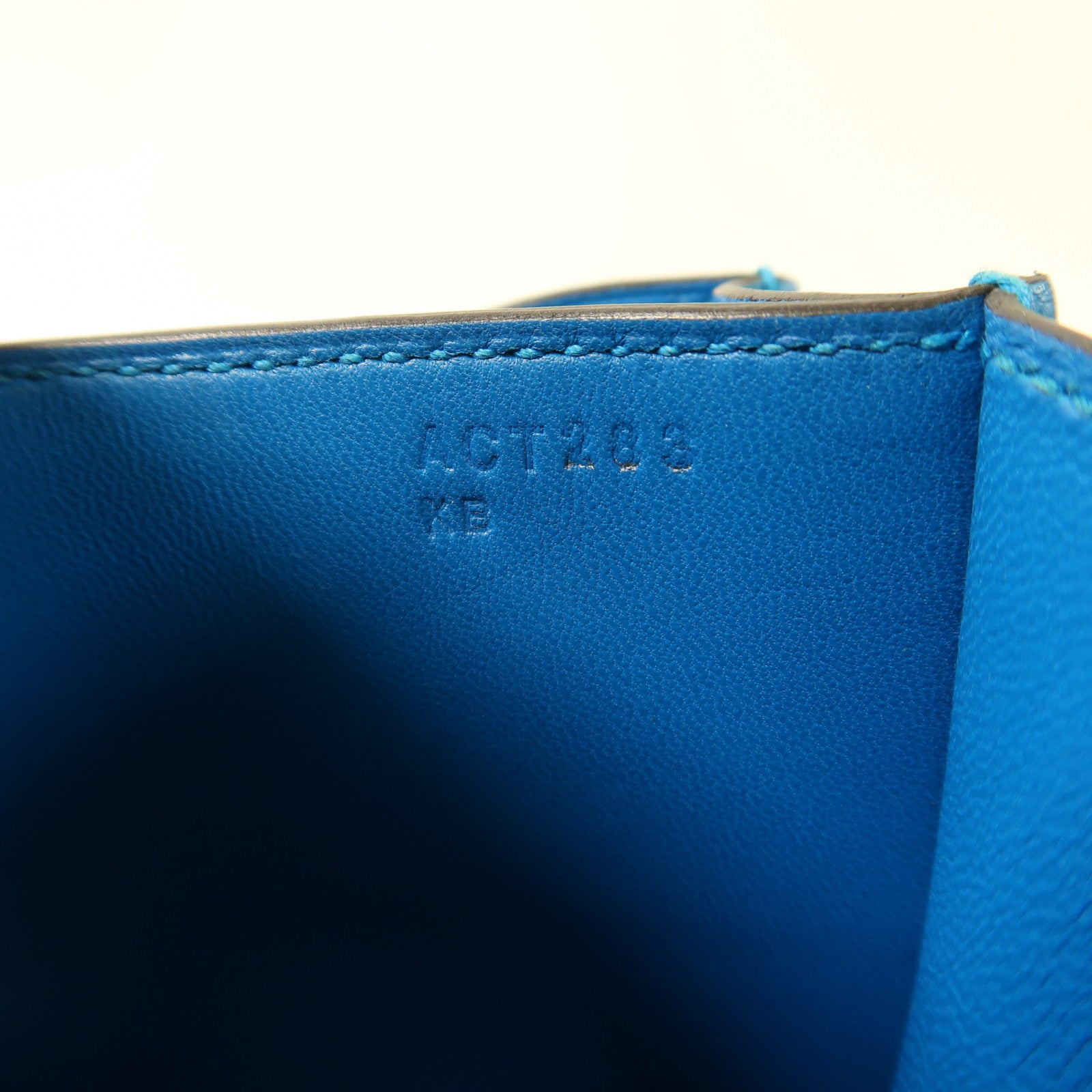 HERMES 【激減優惠】Evercolor皮革Constance Mini銀扣肩背袋7W Bleu Izmir