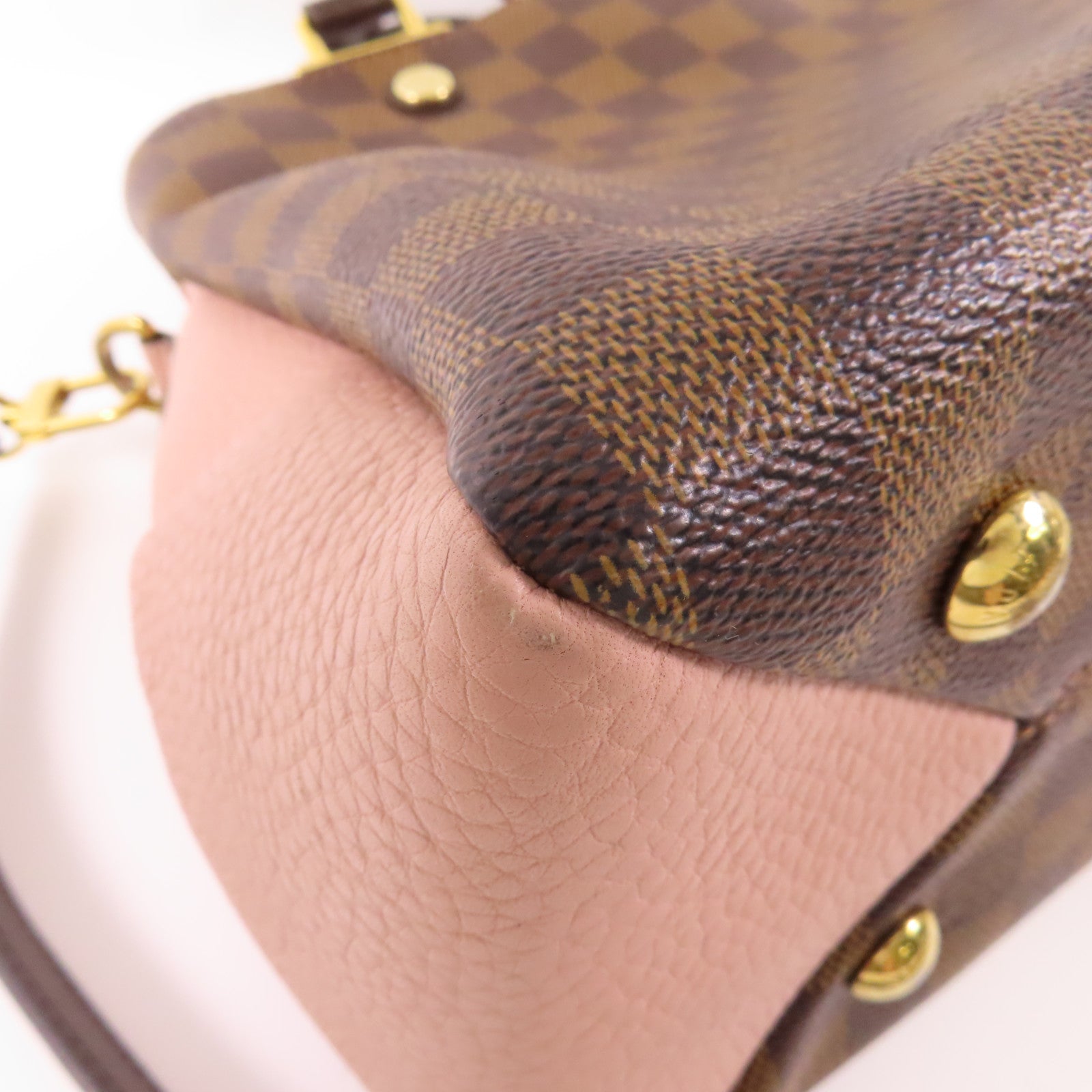 LOUIS VUITTON Damier Brittany金扣手挽肩背兩用袋