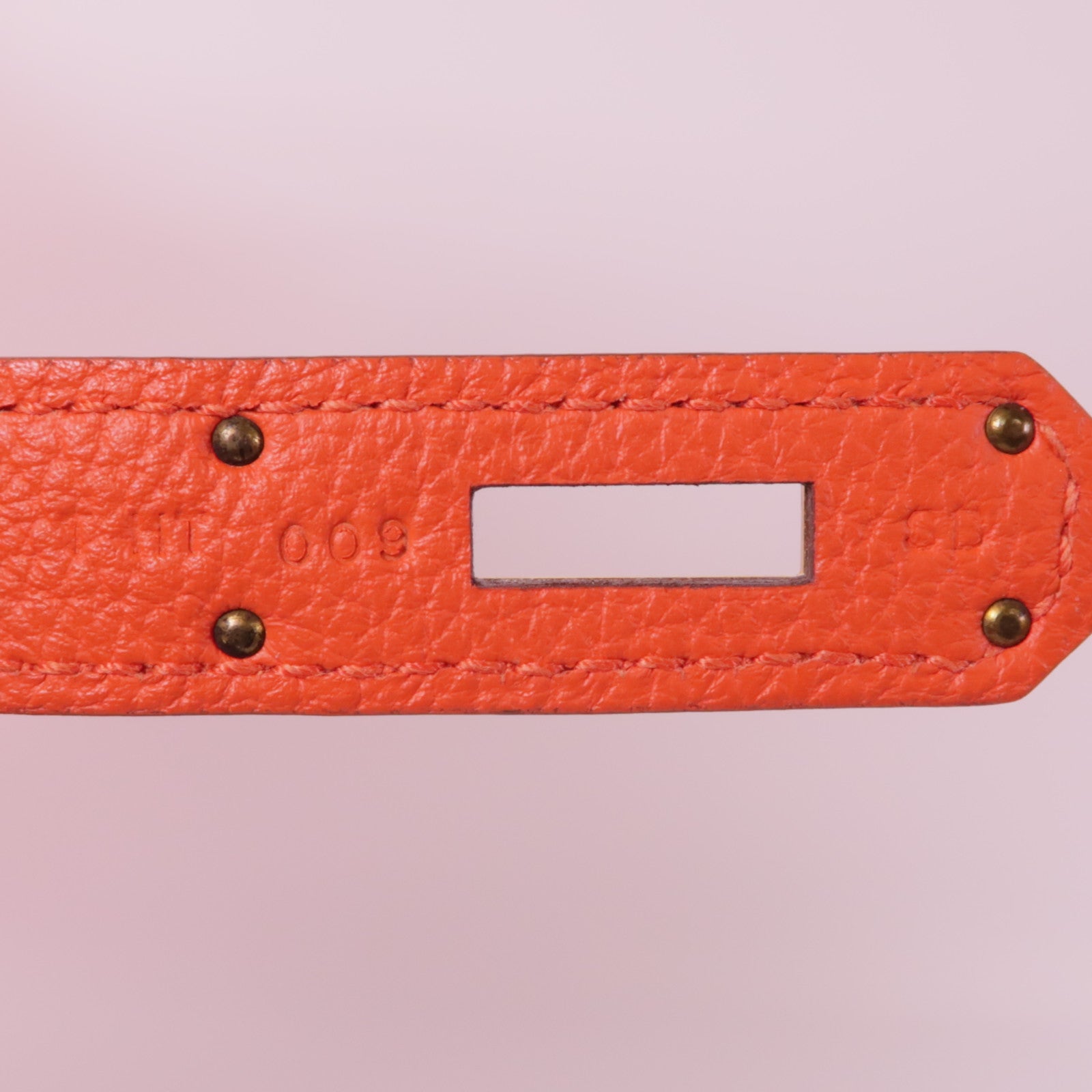 HERMES Togo皮革Kelly 28金扣手挽肩背兩用袋Capucine