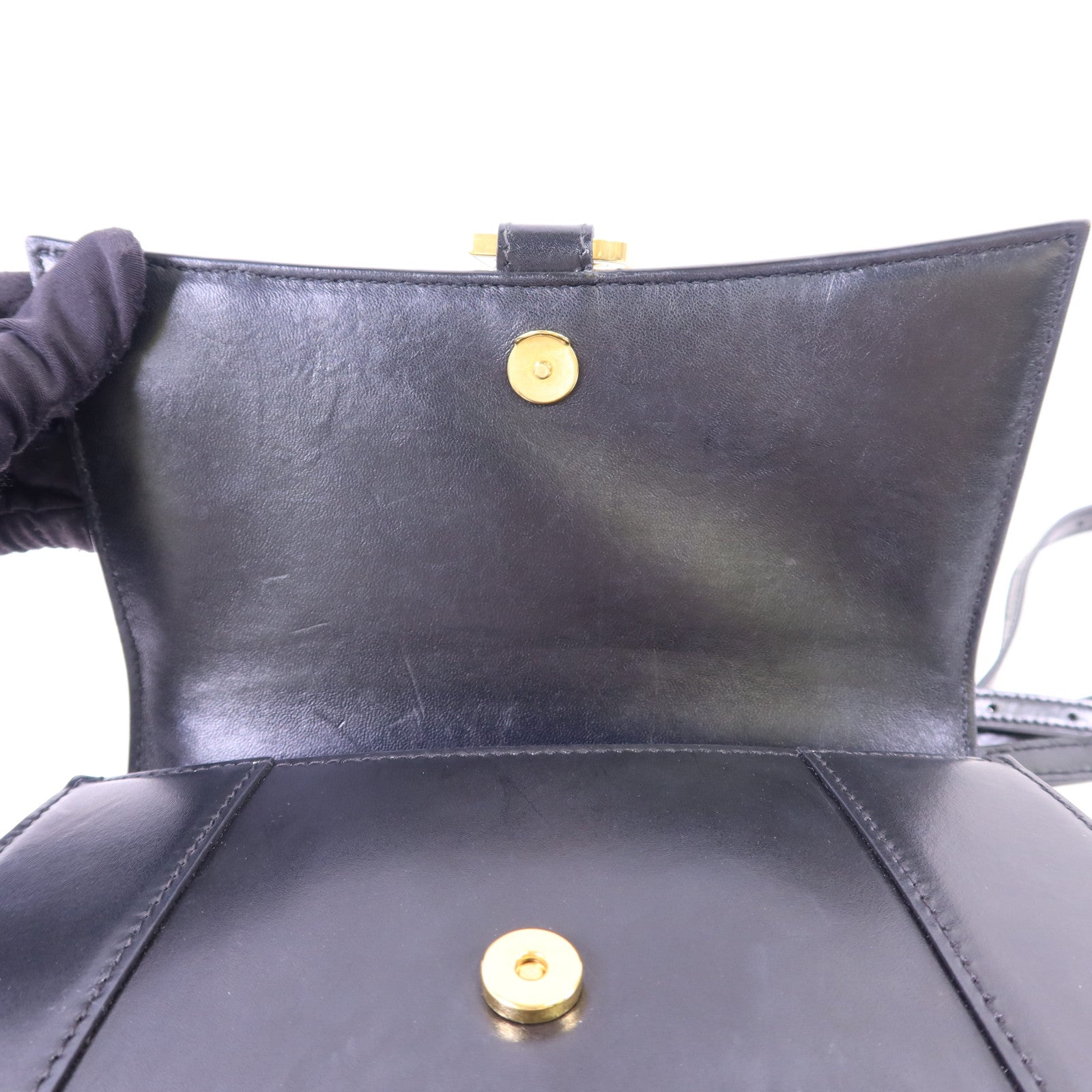 BALENCIAGA 【激減優惠】牛皮皮革Hourglass Small Top Handle金扣手挽肩背兩用袋