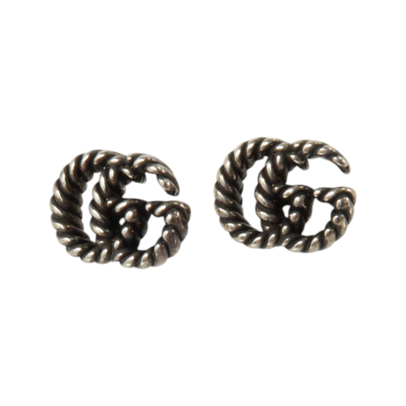 GUCCI 925純銀GG Marmont Stud Earrings耳環