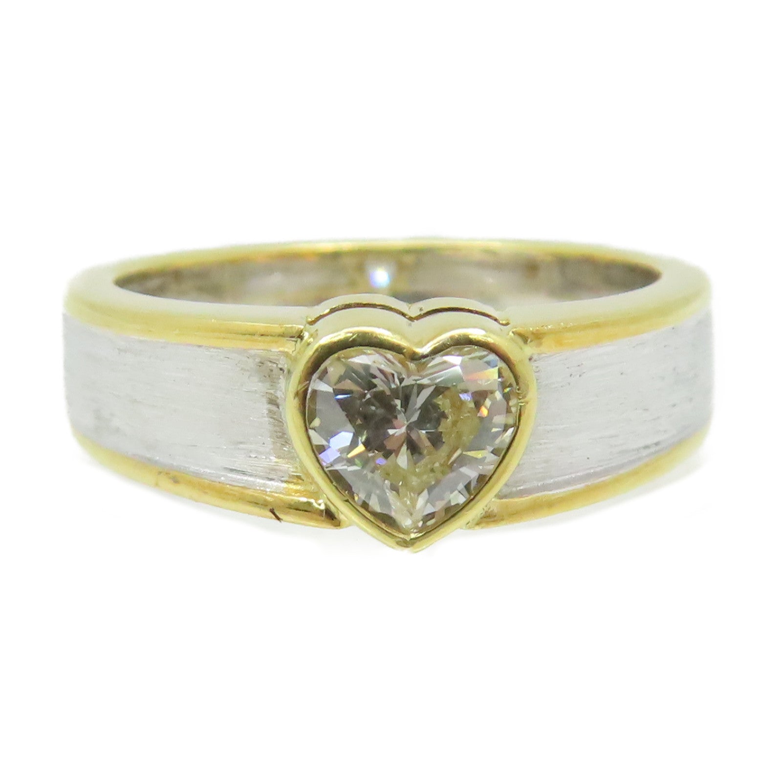 JEWELRY 【激減優惠】18K黃金/白金0.41ct鑽石Diamond Ring戒指US#4.5